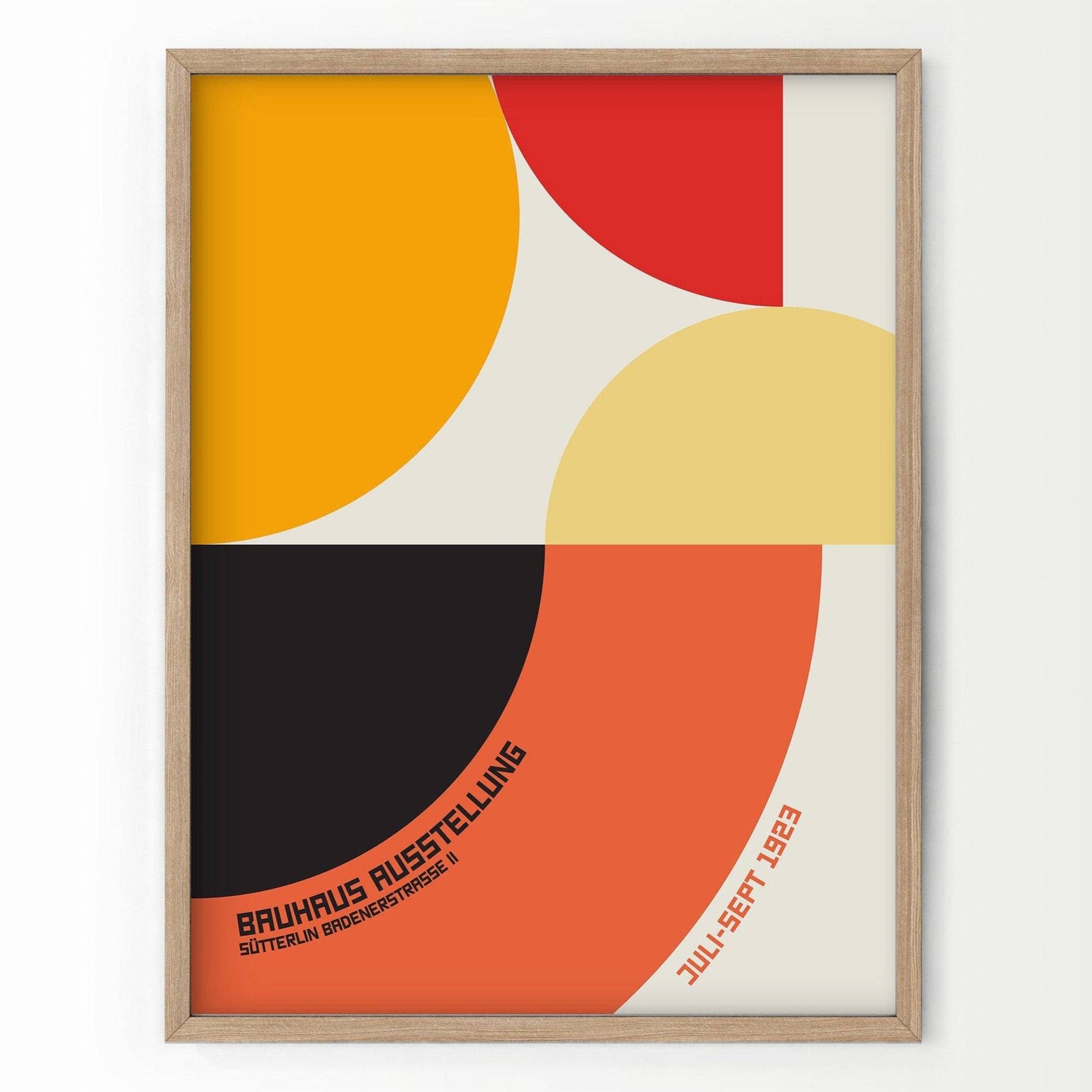 Bauhaus Poster, Mid-Century Wall Decor