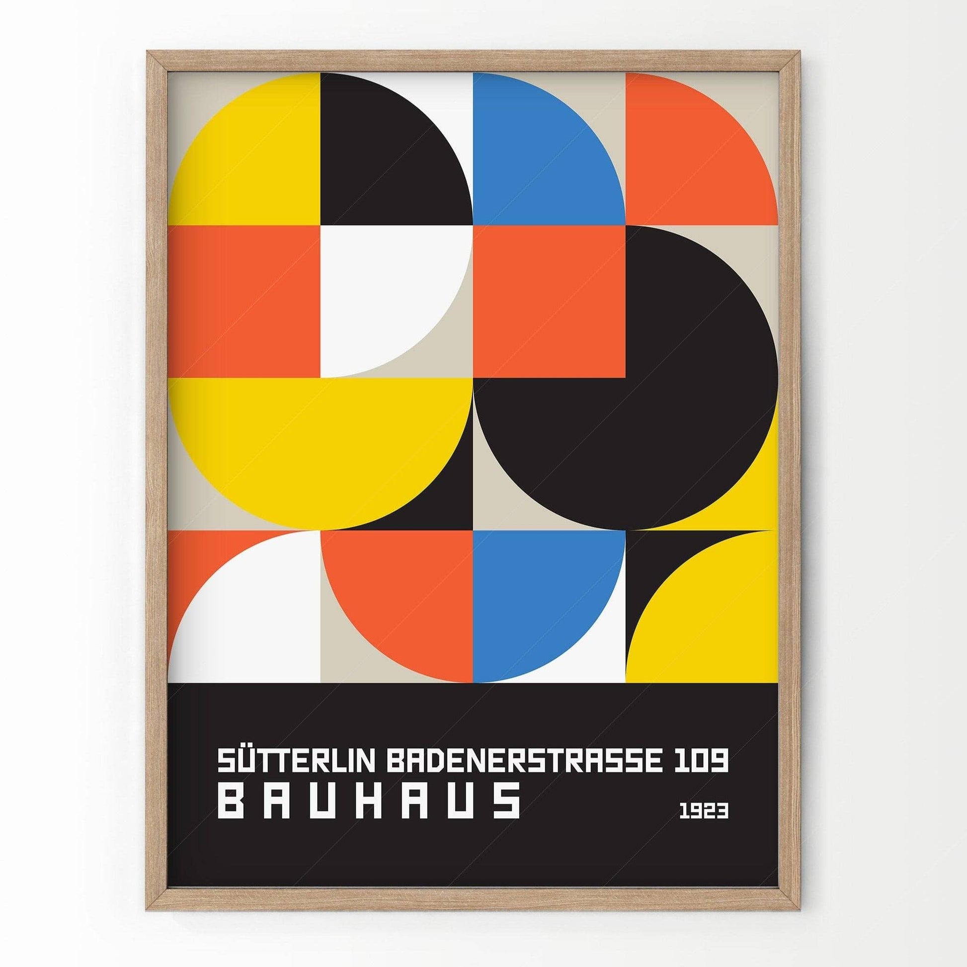 Bauhaus Poster, Mid-Century Wall Decor