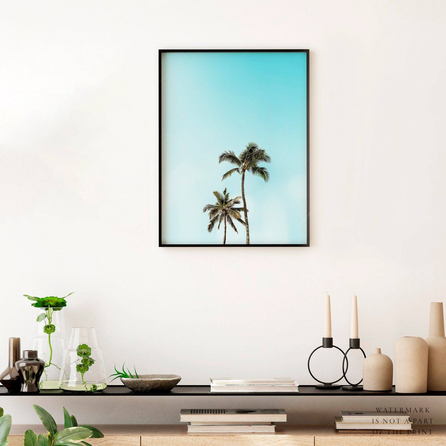 Beach Wall Art, Palm Tree Print