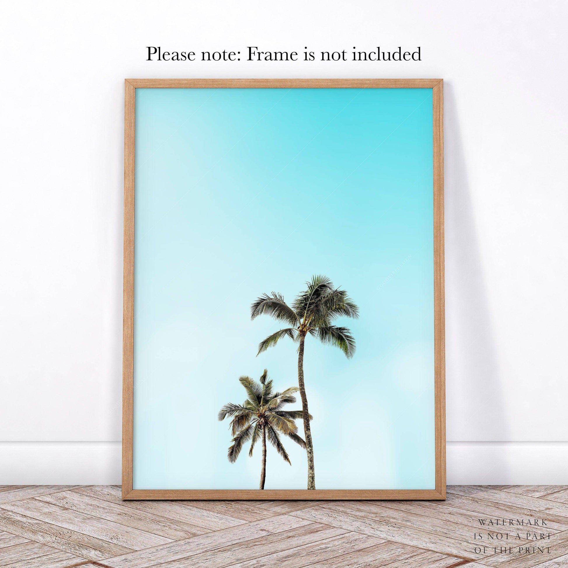 Beach Wall Art, Palm Tree Print