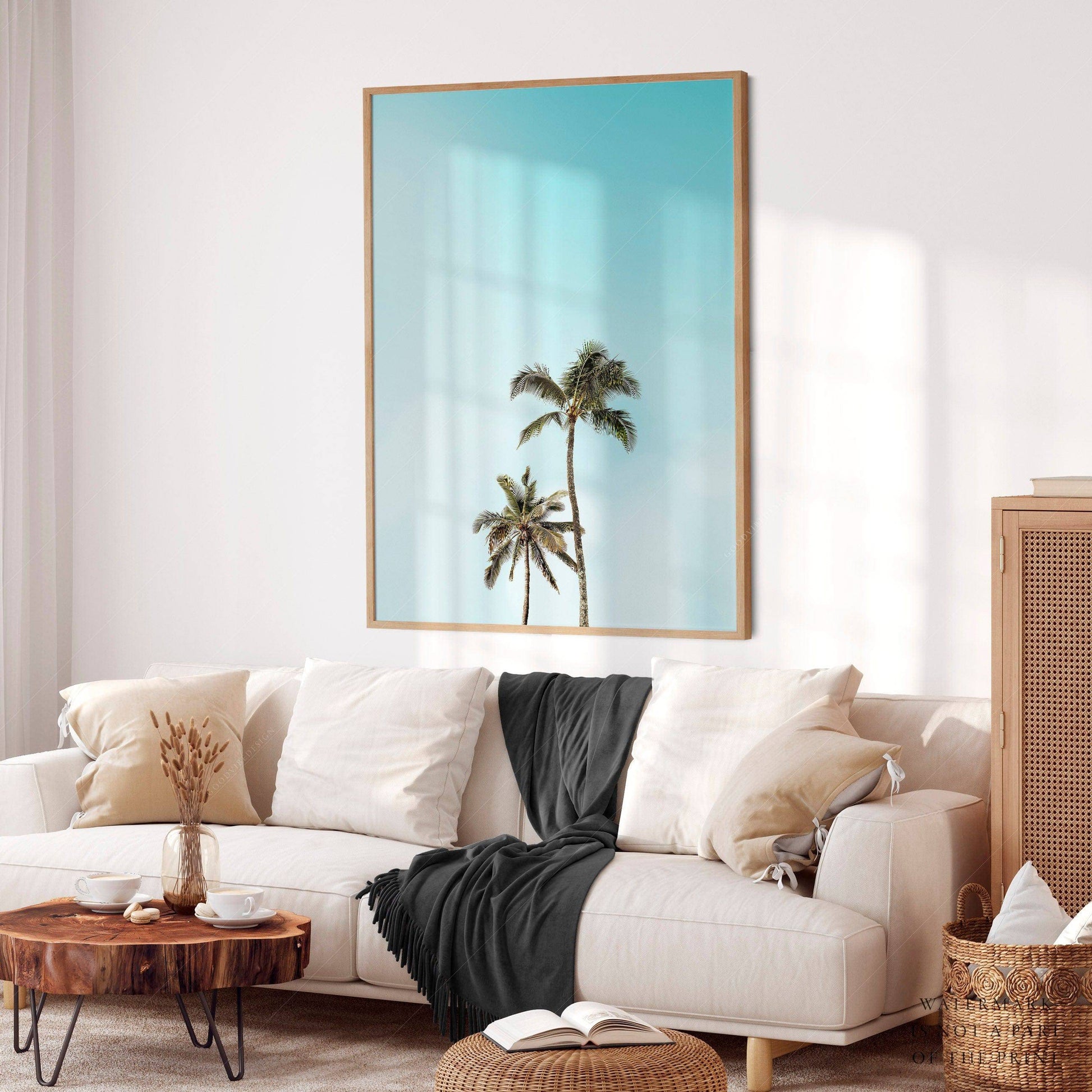 Beach Wall Art, Palm Tree Print