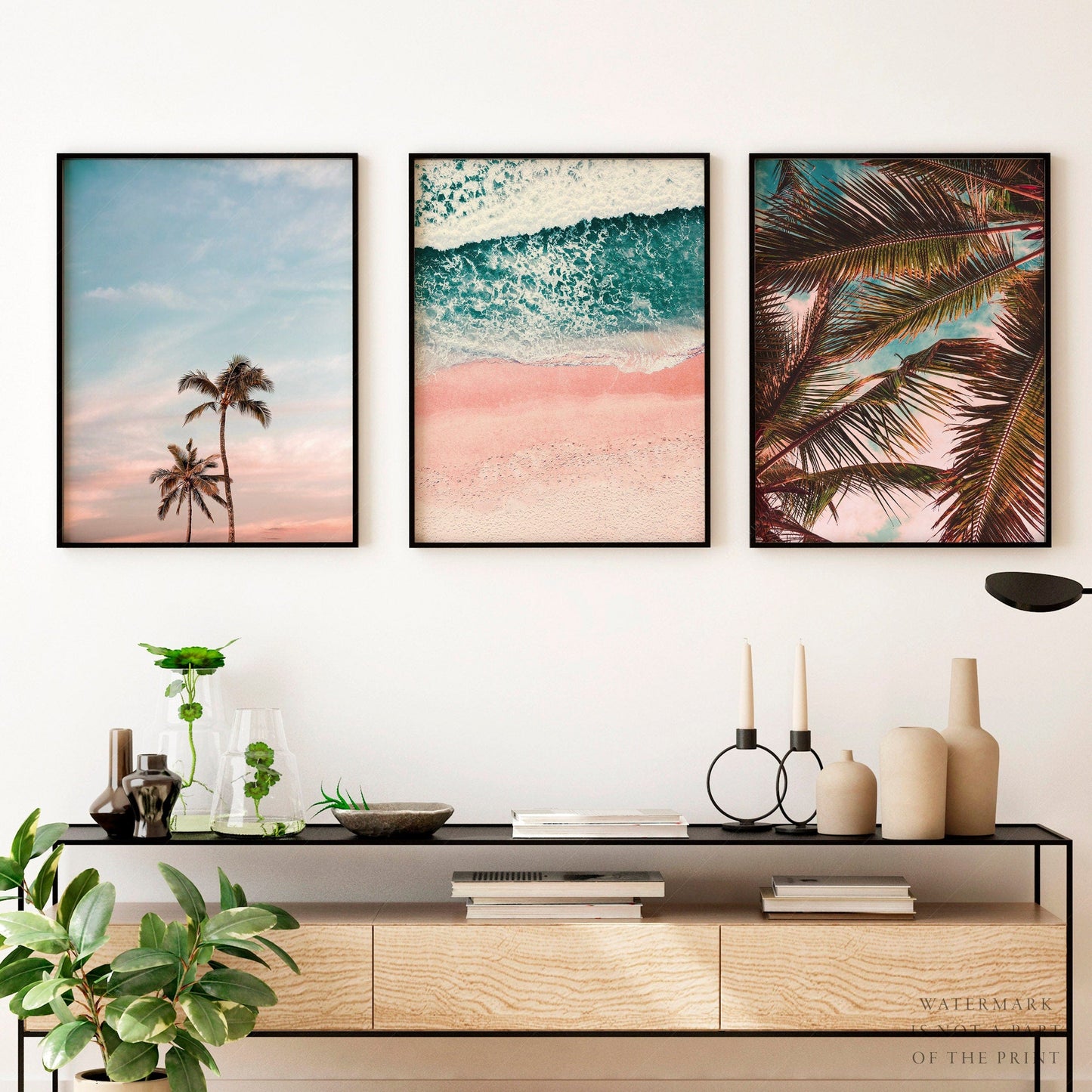 Beach Wall Art, Set of 3 Prints, Aerial Photos