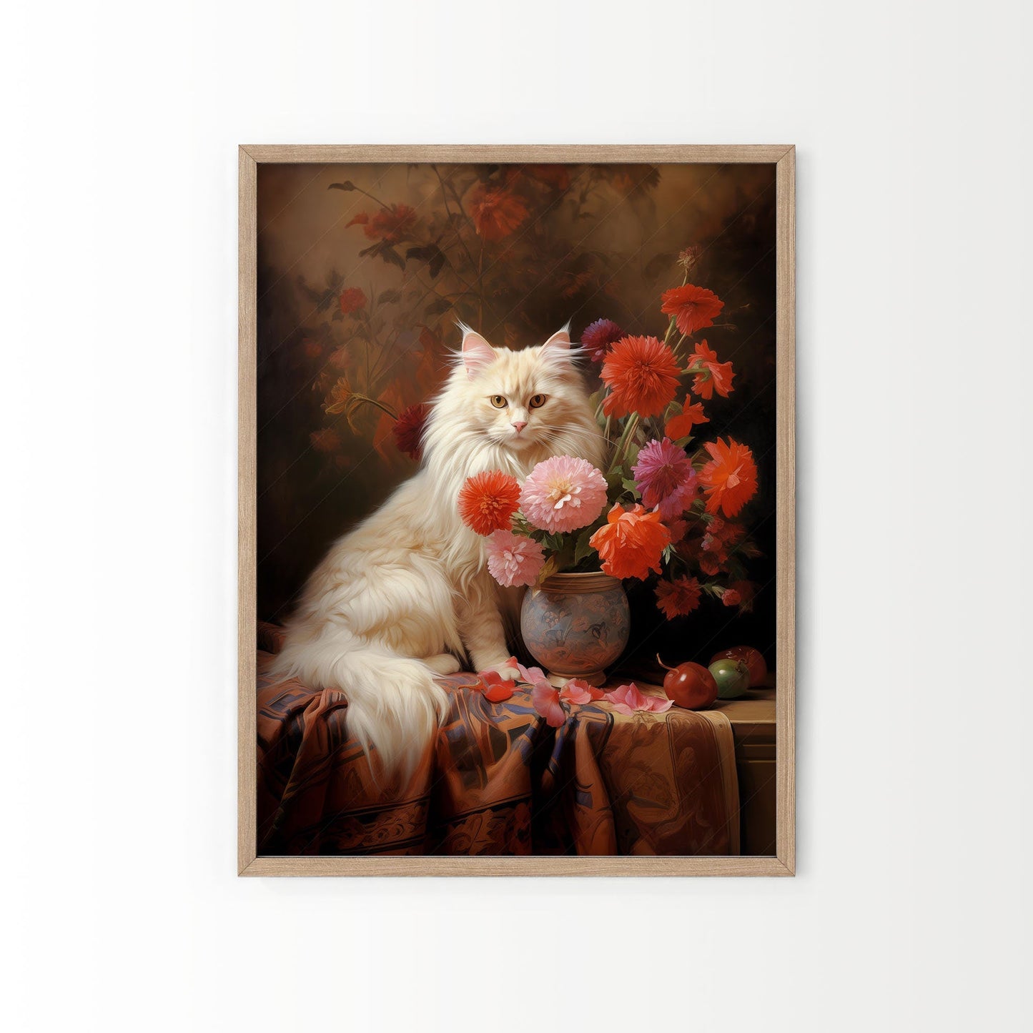 Beautiful cat print gift for a cat lover, Turkish Angora Cat