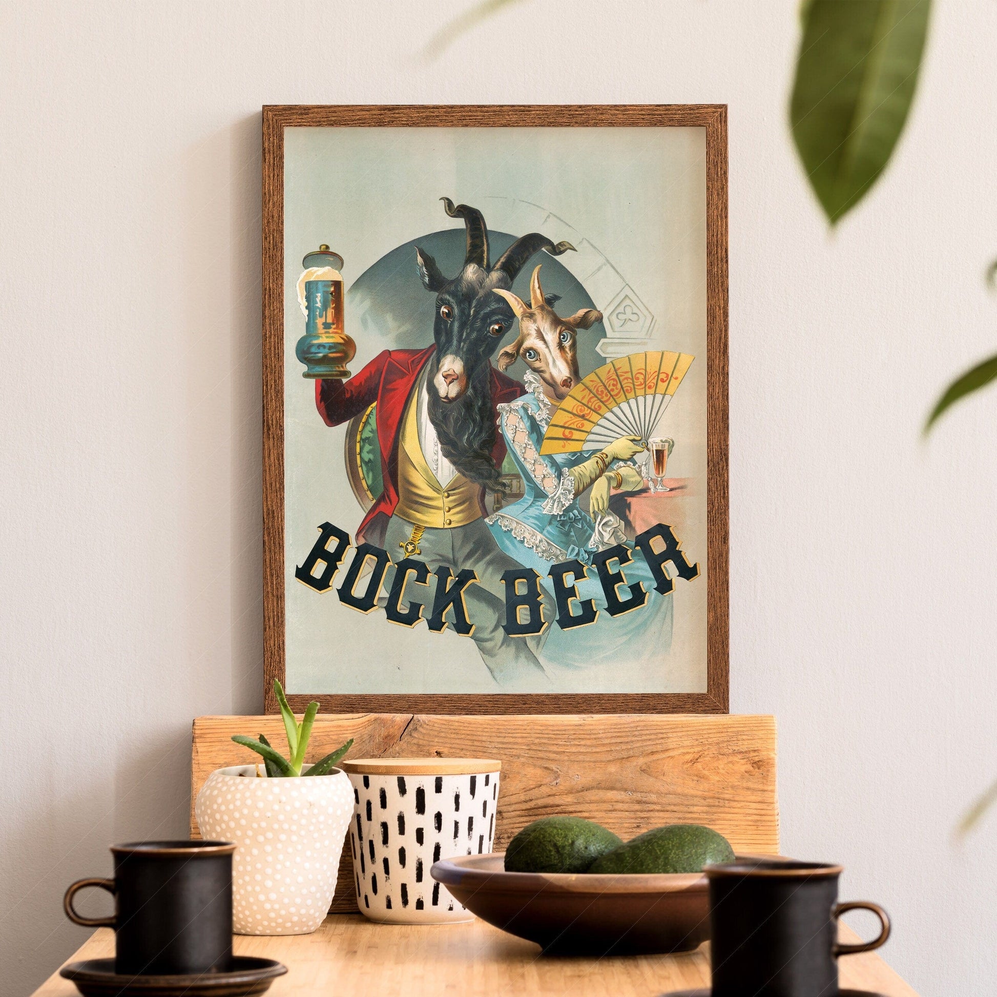 Book Beer Poster, Classic Advertising Print