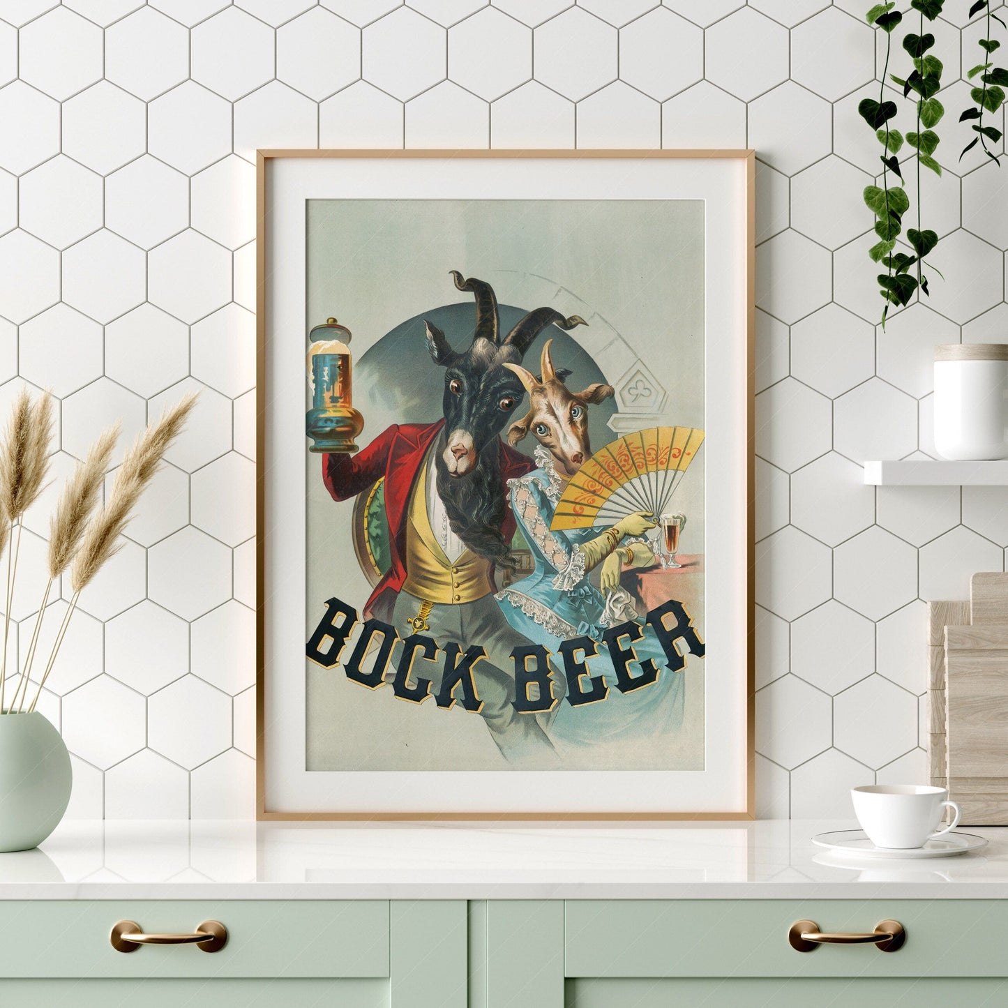 Book Beer Poster, Classic Advertising Print