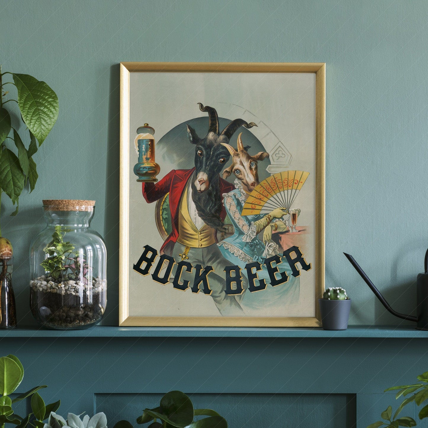 Book Beer Poster, Classic Advertising Print