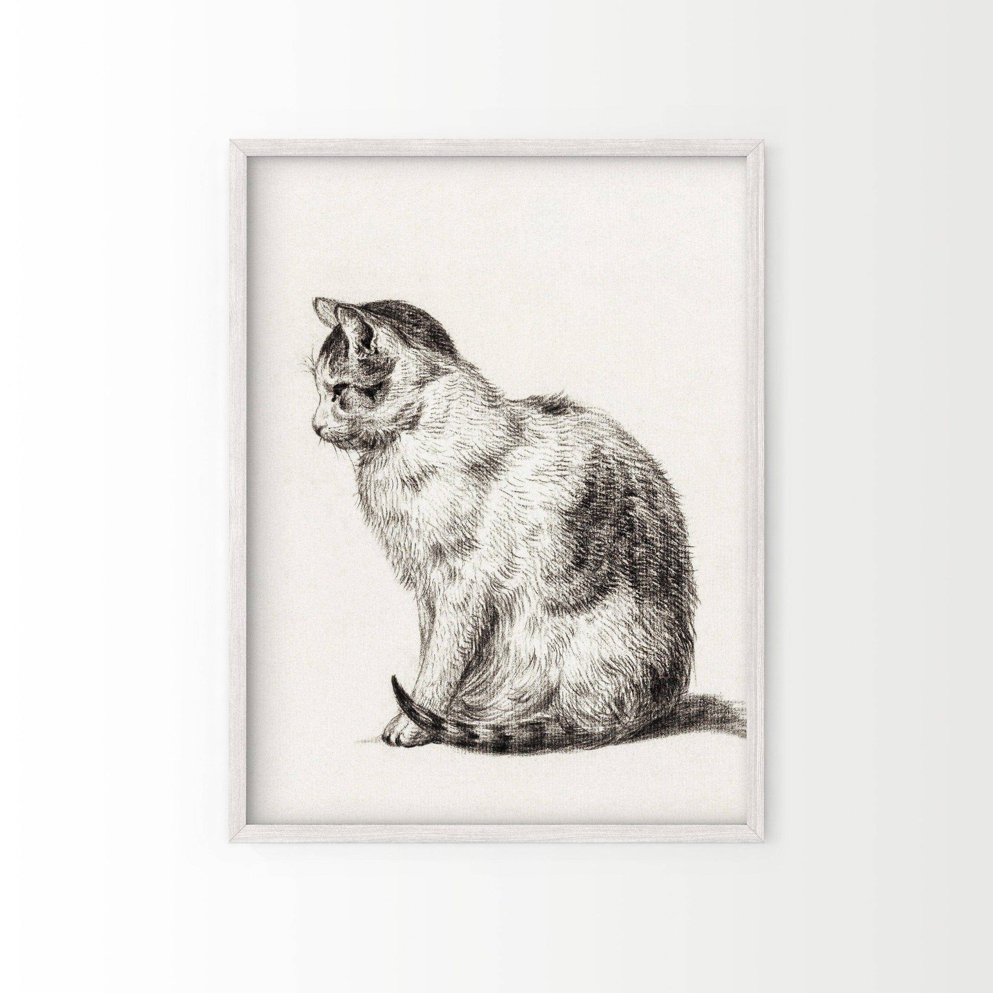 Cat Lover Gift, Cat Print, Cat Artwork, Pet Wall Art, Pet Cat Poster, Cat Vintage, Cat Portrait, Animal Wall Art, Vintage Cat