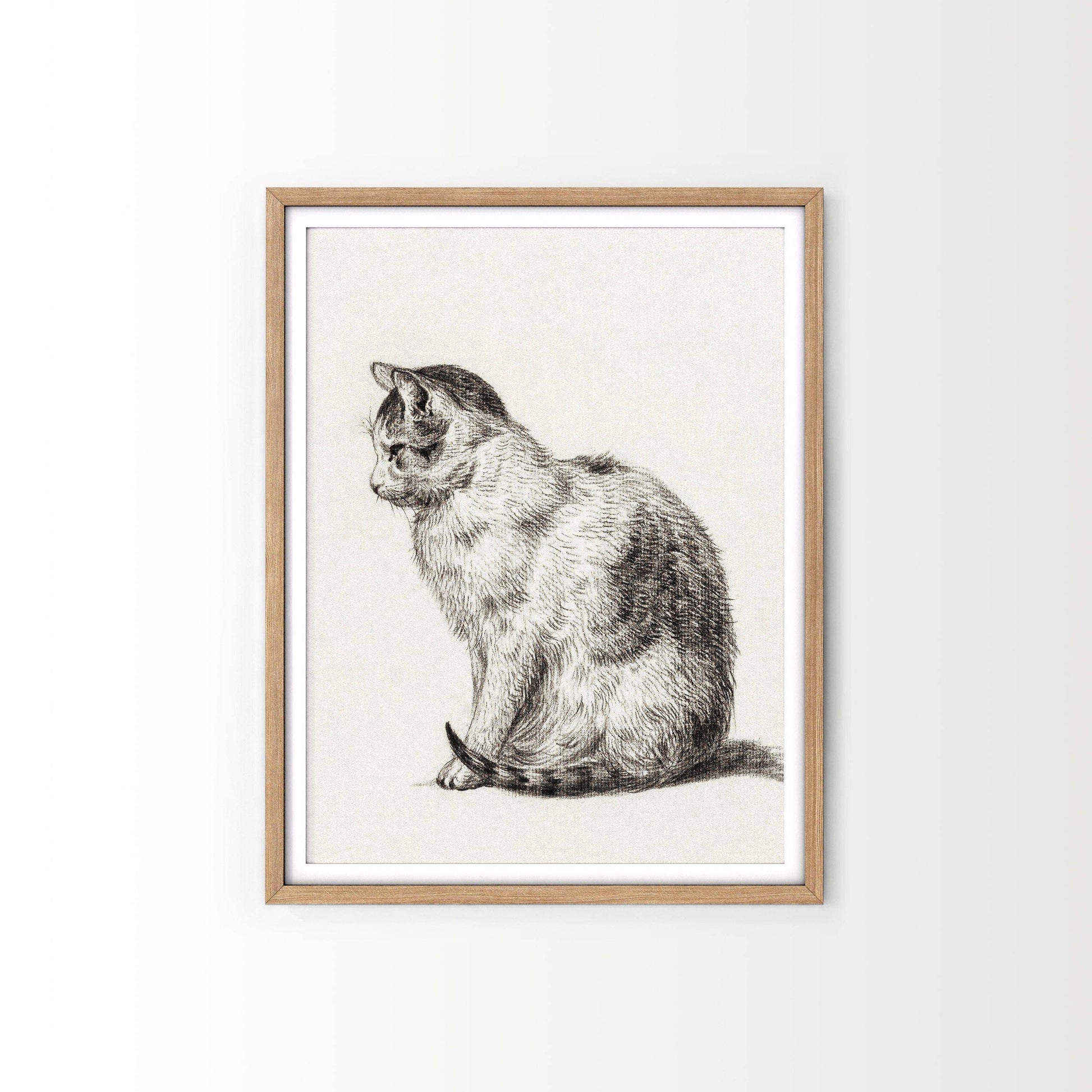 Cat Lover Gift, Cat Print, Cat Artwork, Pet Wall Art, Pet Cat Poster, Cat Vintage, Cat Portrait, Animal Wall Art, Vintage Cat
