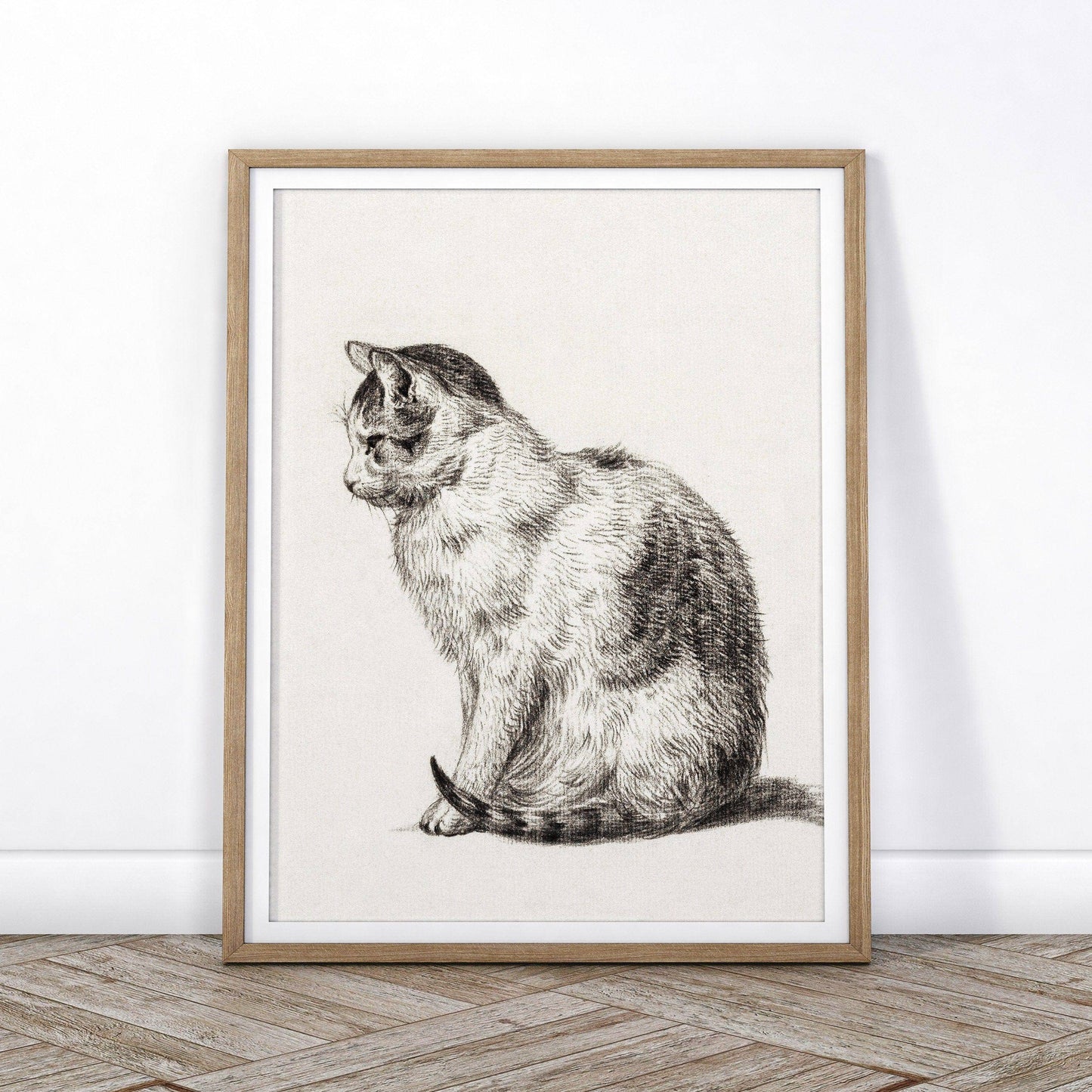 Cat Lover Gift, Cat Print, Cat Artwork, Pet Wall Art, Pet Cat Poster, Cat Vintage, Cat Portrait, Animal Wall Art, Vintage Cat