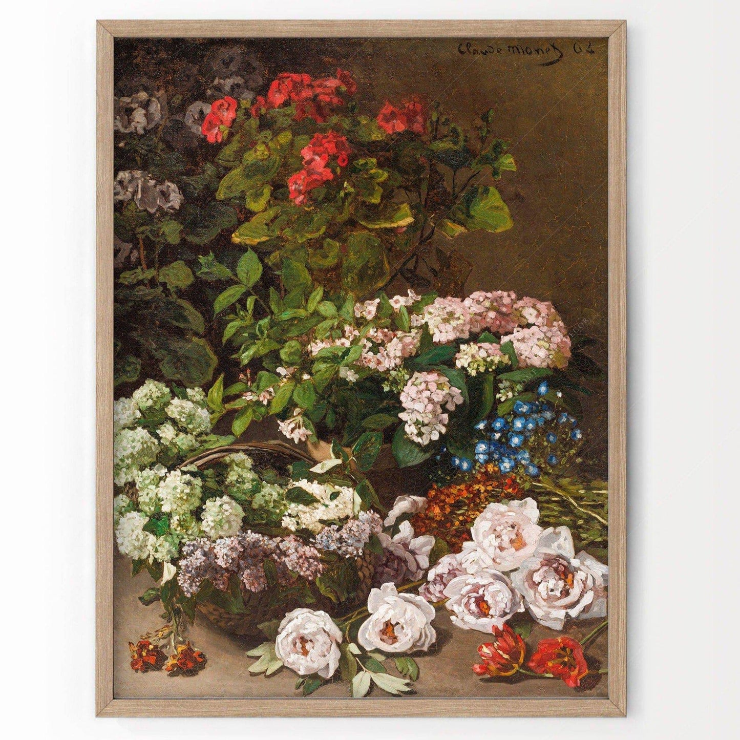 Claude Monet Poster, Floral Art Print