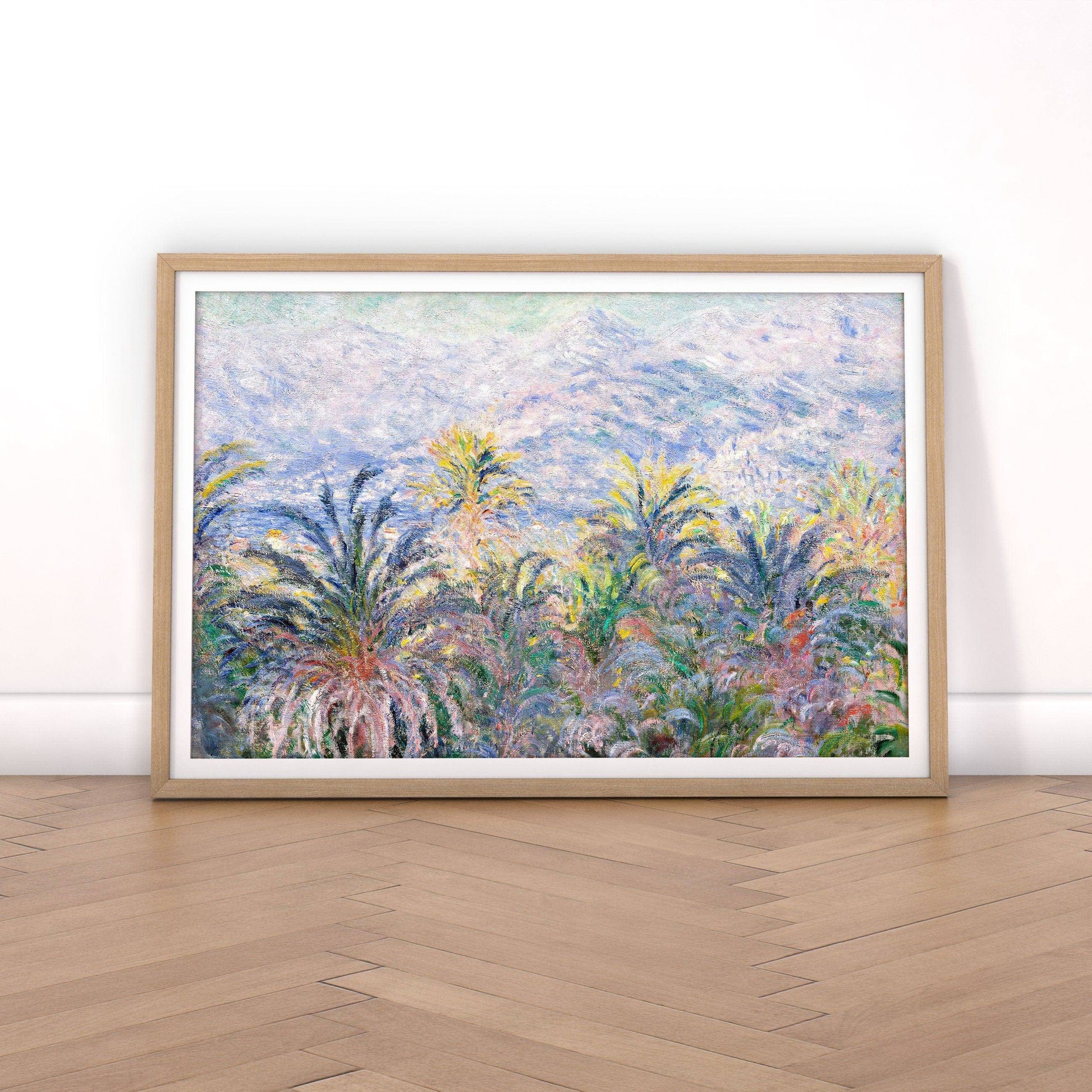 Claude Monet Poster, Palm Tree Print, Famous artist