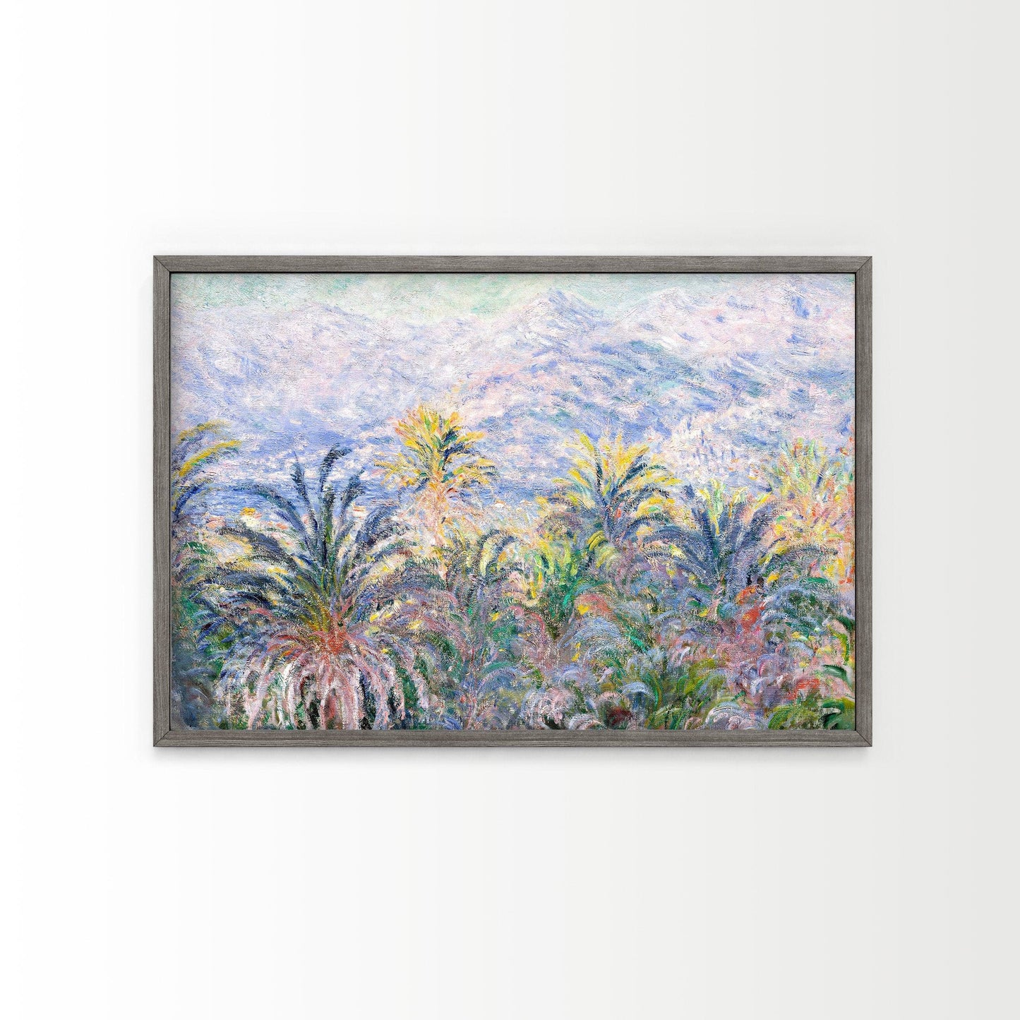 Claude Monet Poster, Palm Tree Print, Famous artist