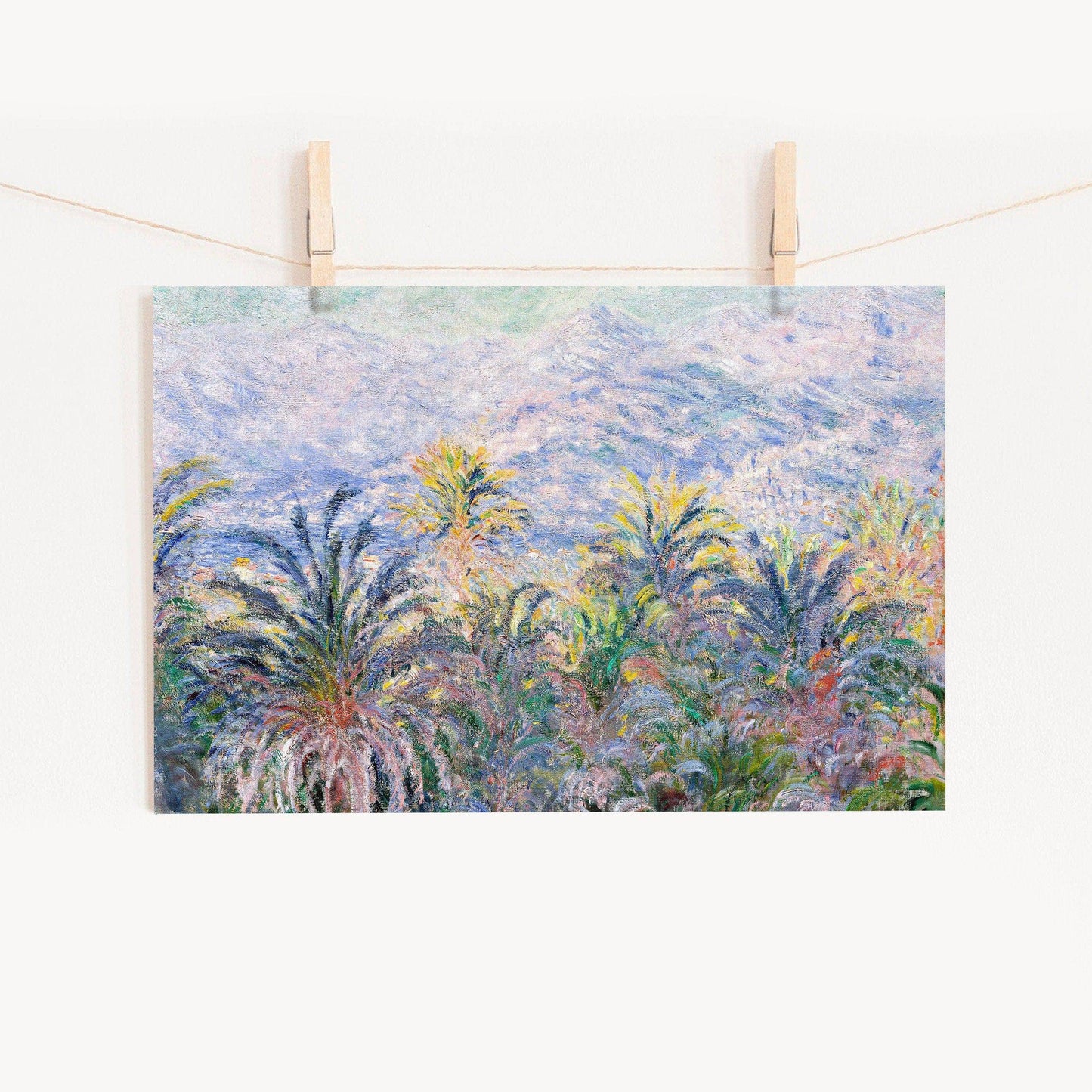 Claude Monet Poster, Palm Tree Print, Famous artist