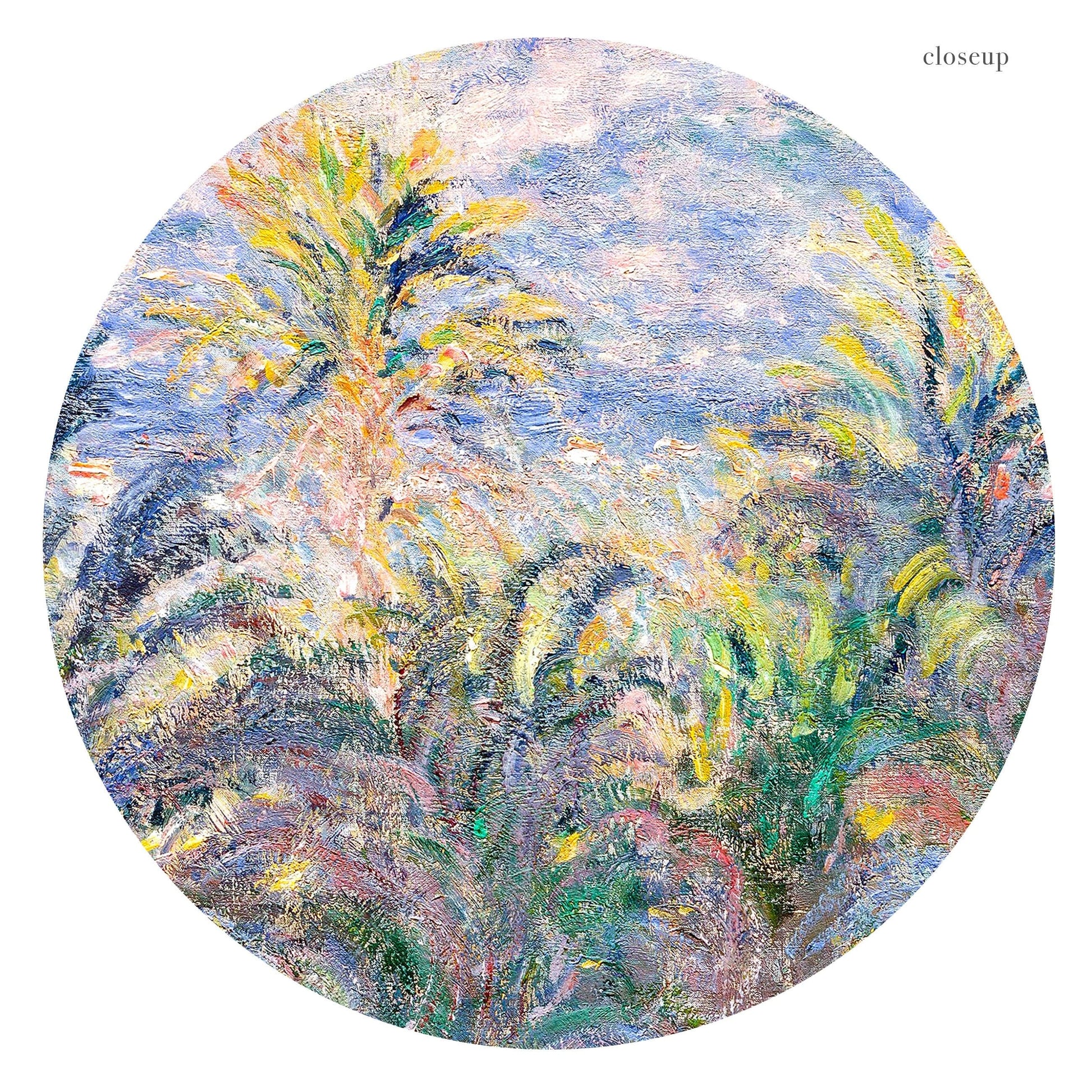 Claude Monet Poster, Palm Tree Print, Famous artist