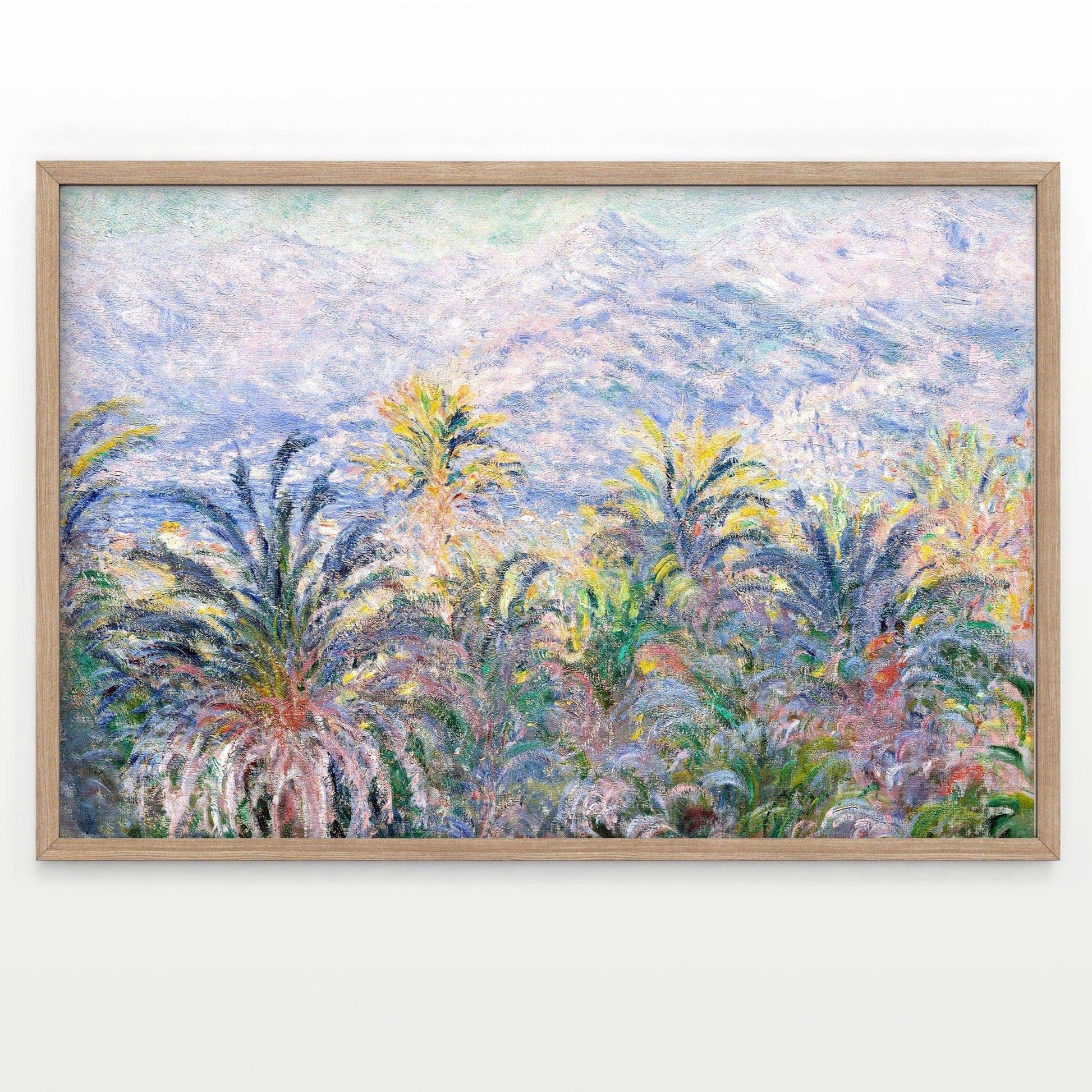 Claude Monet Poster, Palm Tree Print, Famous artist