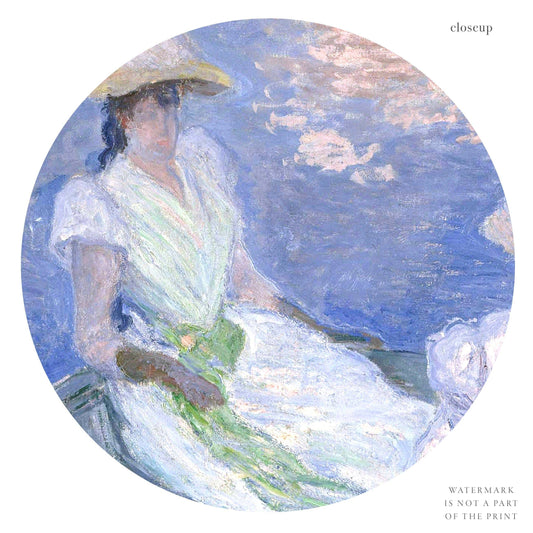 Claude Monet Print, On the boat poster, Famous painting