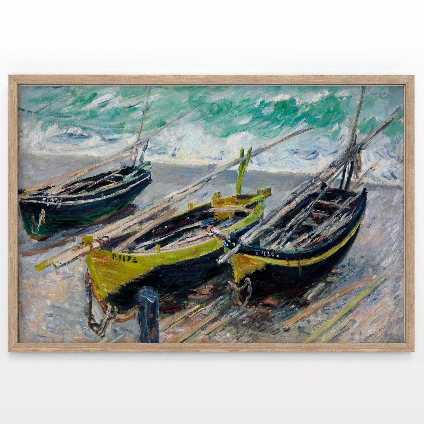 Claude Monet, Three Fishing Boats, Famous Painting