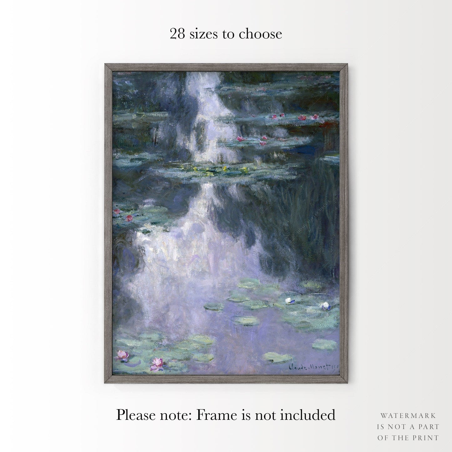 Claude Monet, Water Lilies Print, Nymphéas Poster