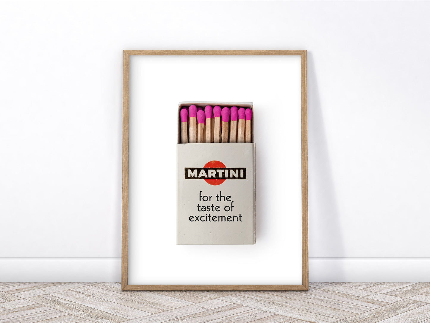 Cocktail poster, Matchbox print, Above Bar cart wall art