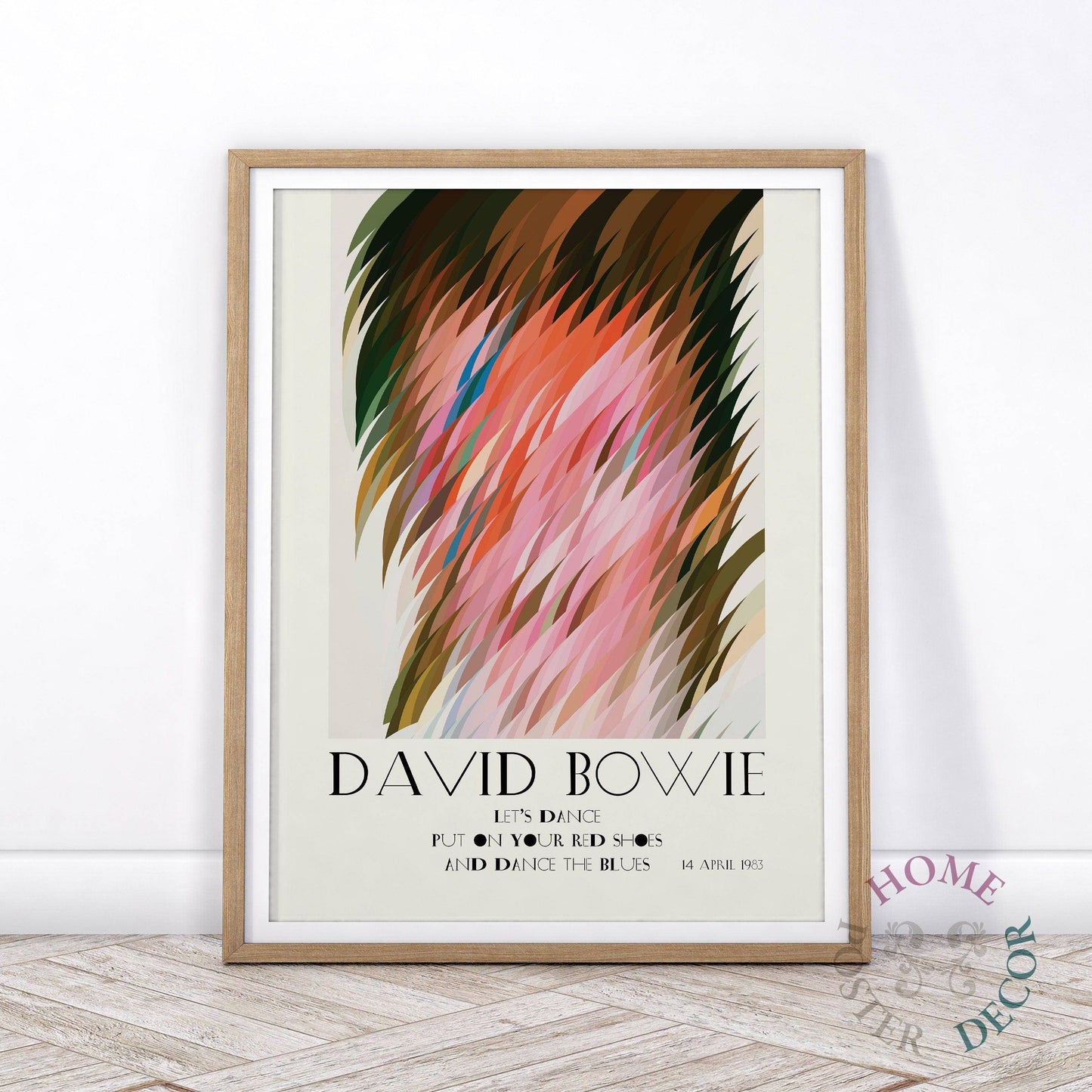 David Bowie Poster, Ziggy Stardust, Let's Dance, Musica wall art