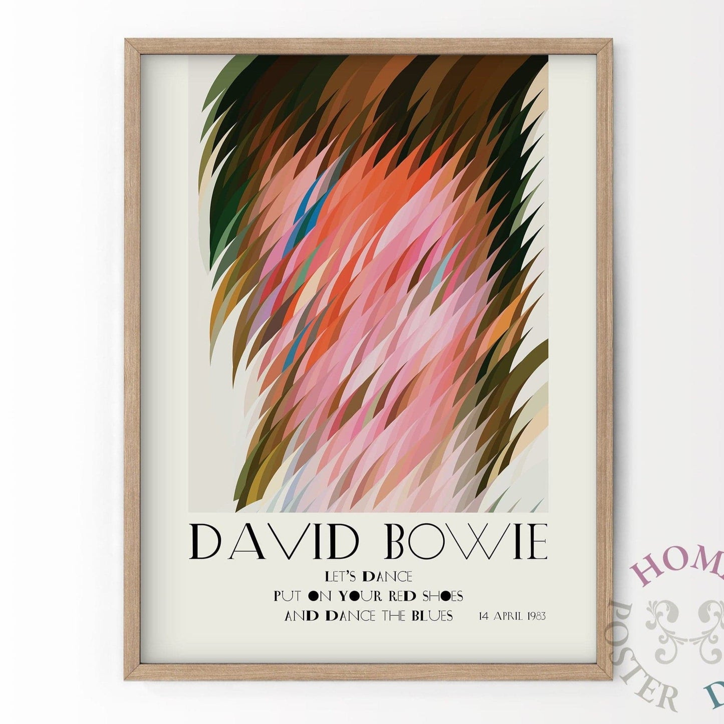 David Bowie Poster, Ziggy Stardust, Let's Dance, Musica wall art