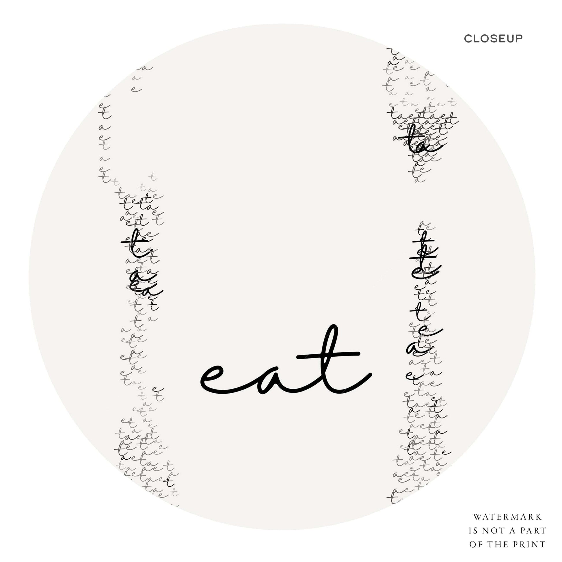 Eat Drink Be Merry, Minimalist wall decor, Set of 3 Prints