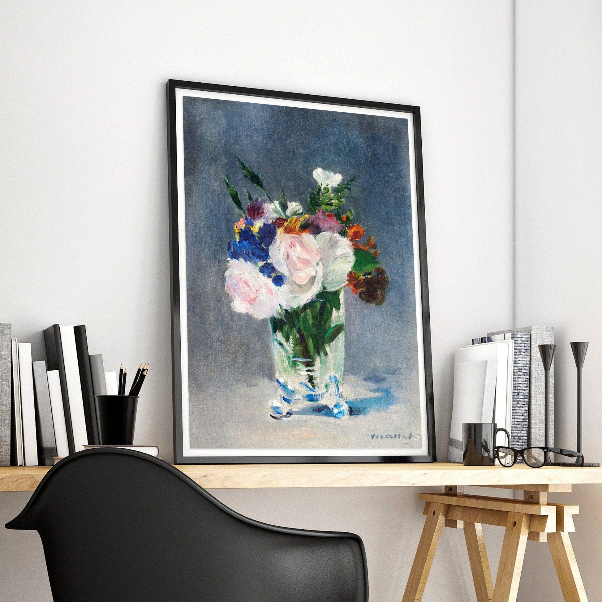 Edouard Manet, Flower in Cristal Vase, Fine Art Print