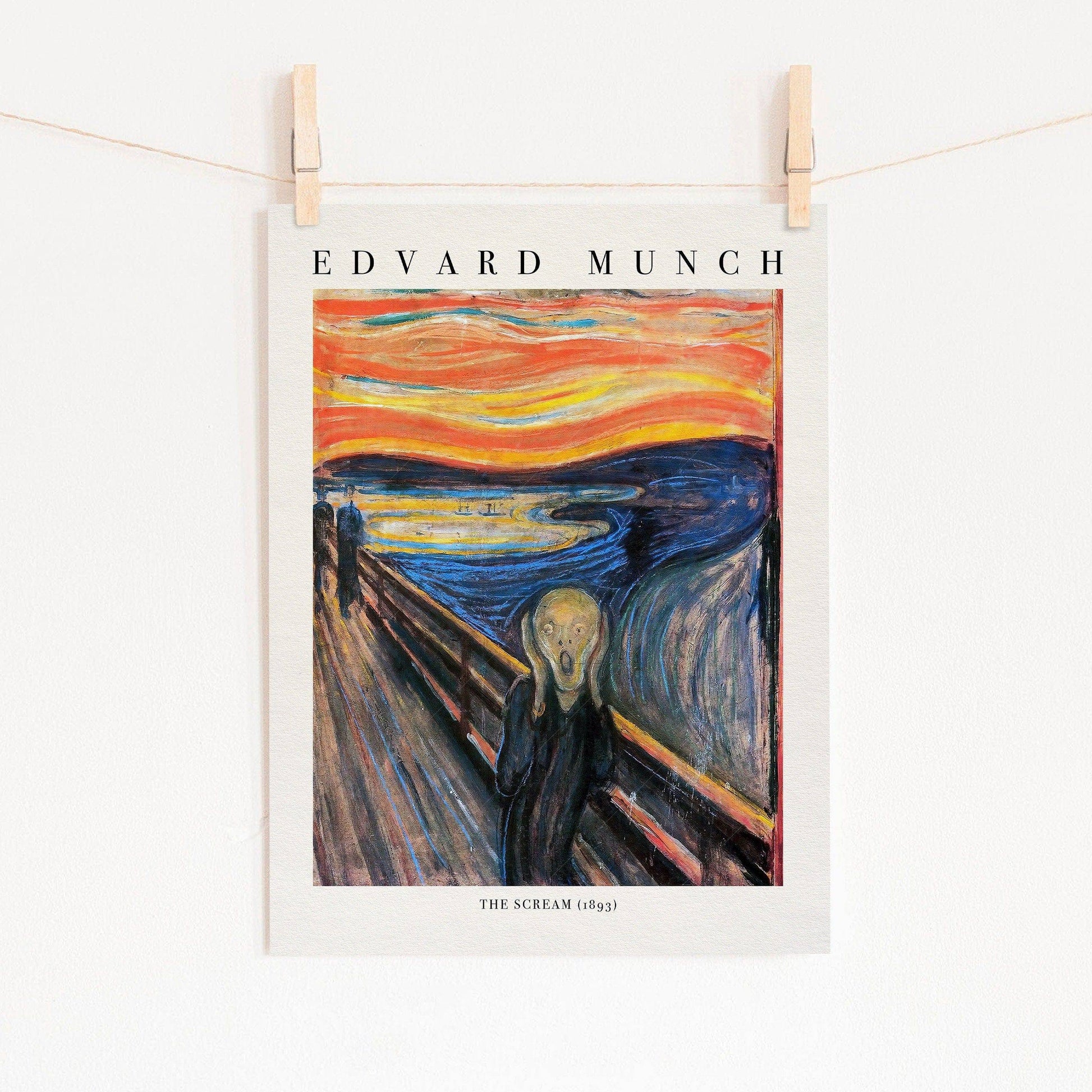 Edvard Munch, The Scream Print, Fine Art