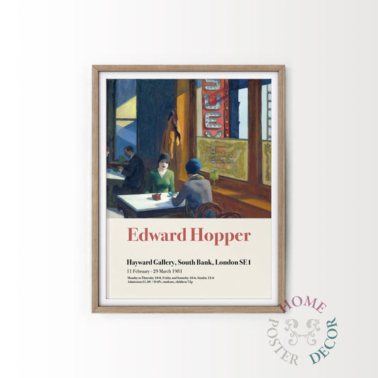 Edward Hopper, Chop Suey Painting, Exhibition Poster