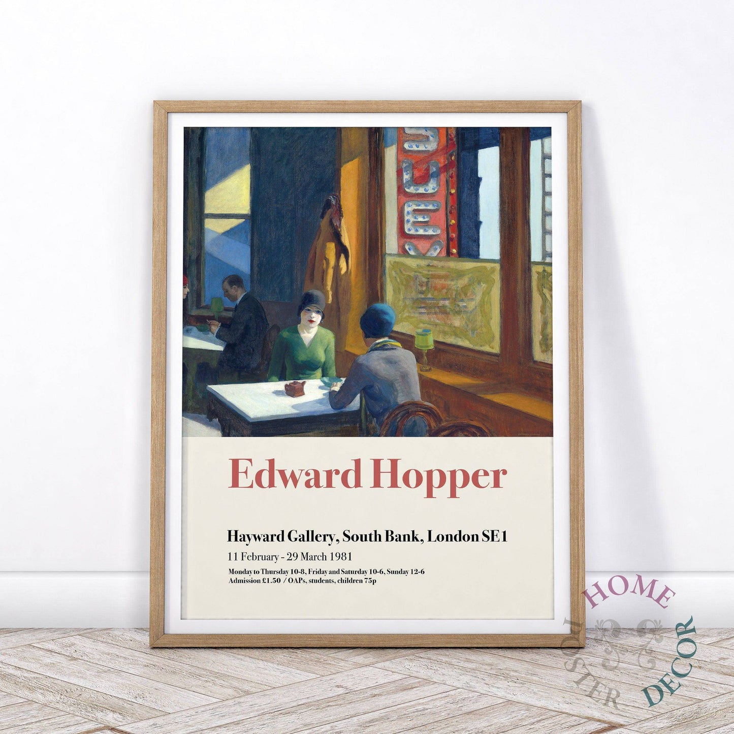 Edward Hopper, Chop Suey Painting, Exhibition Poster