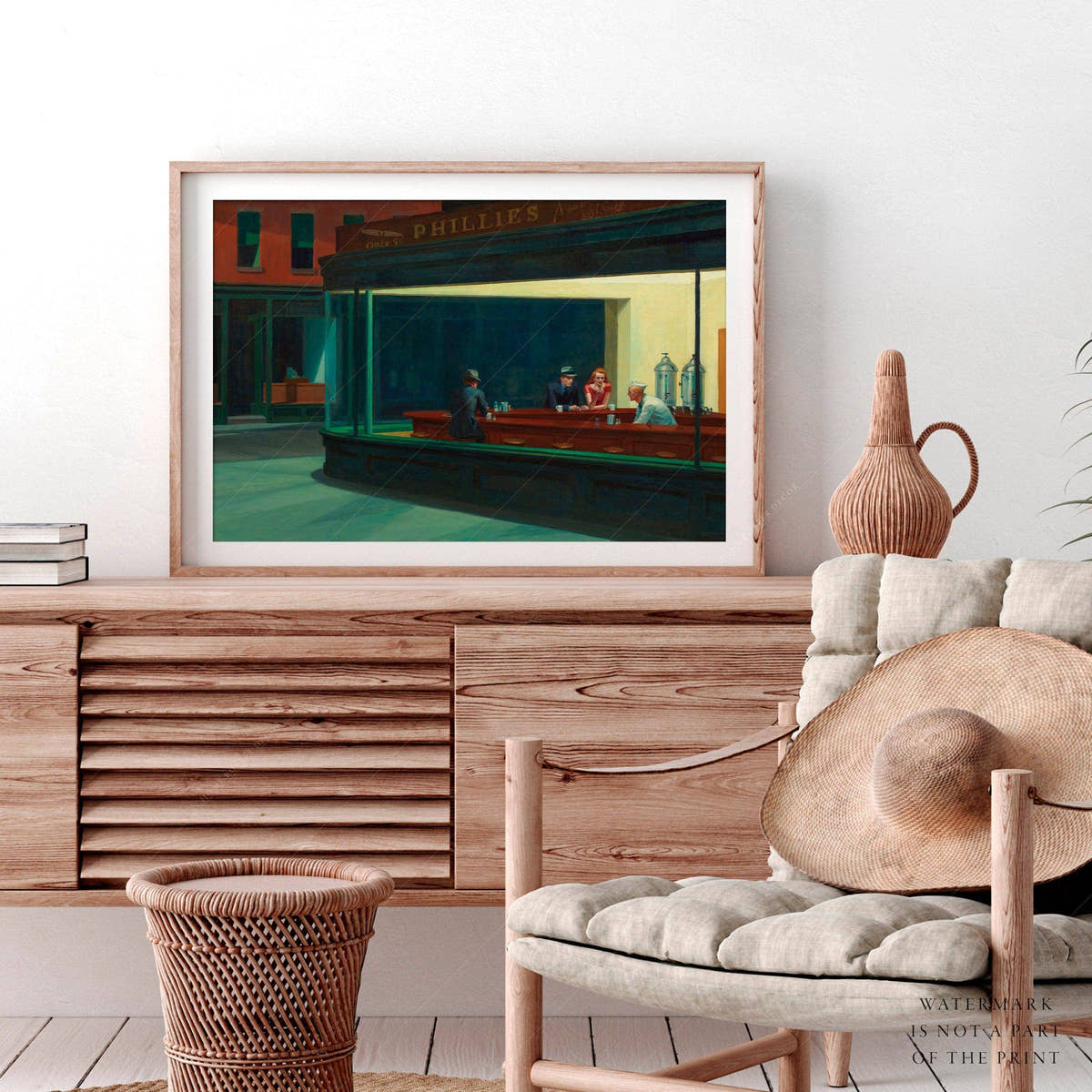 Edward Hopper, Nighthawks Art Poster