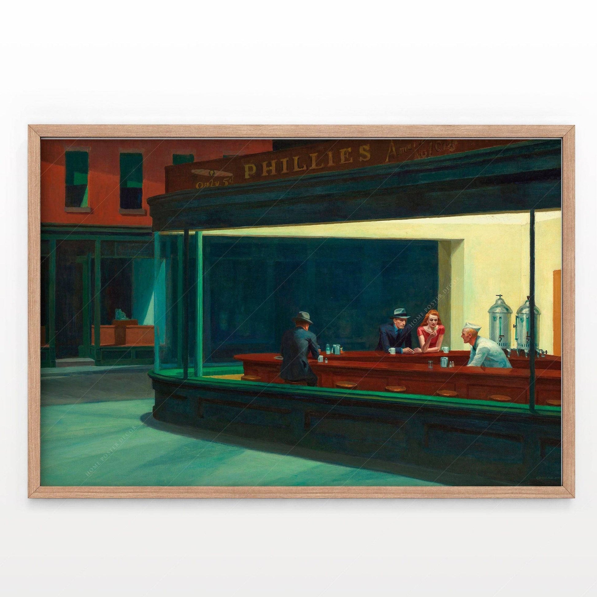 Edward Hopper, Nighthawks Art Poster