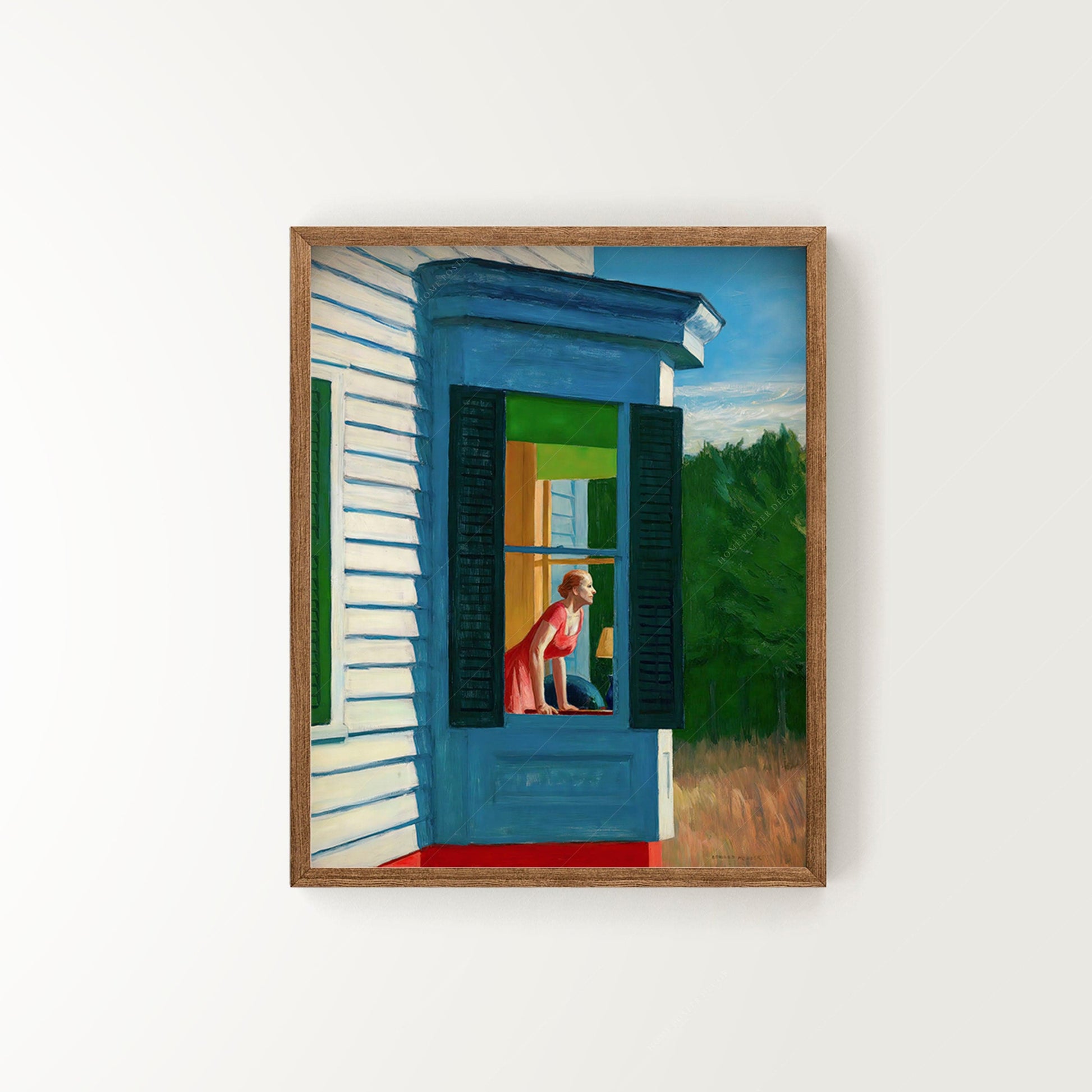 Edward Hopper, Set 4 Prints, Cape Cod Evening, Chop Suey Painting, Summertime, Farm Collie Dog