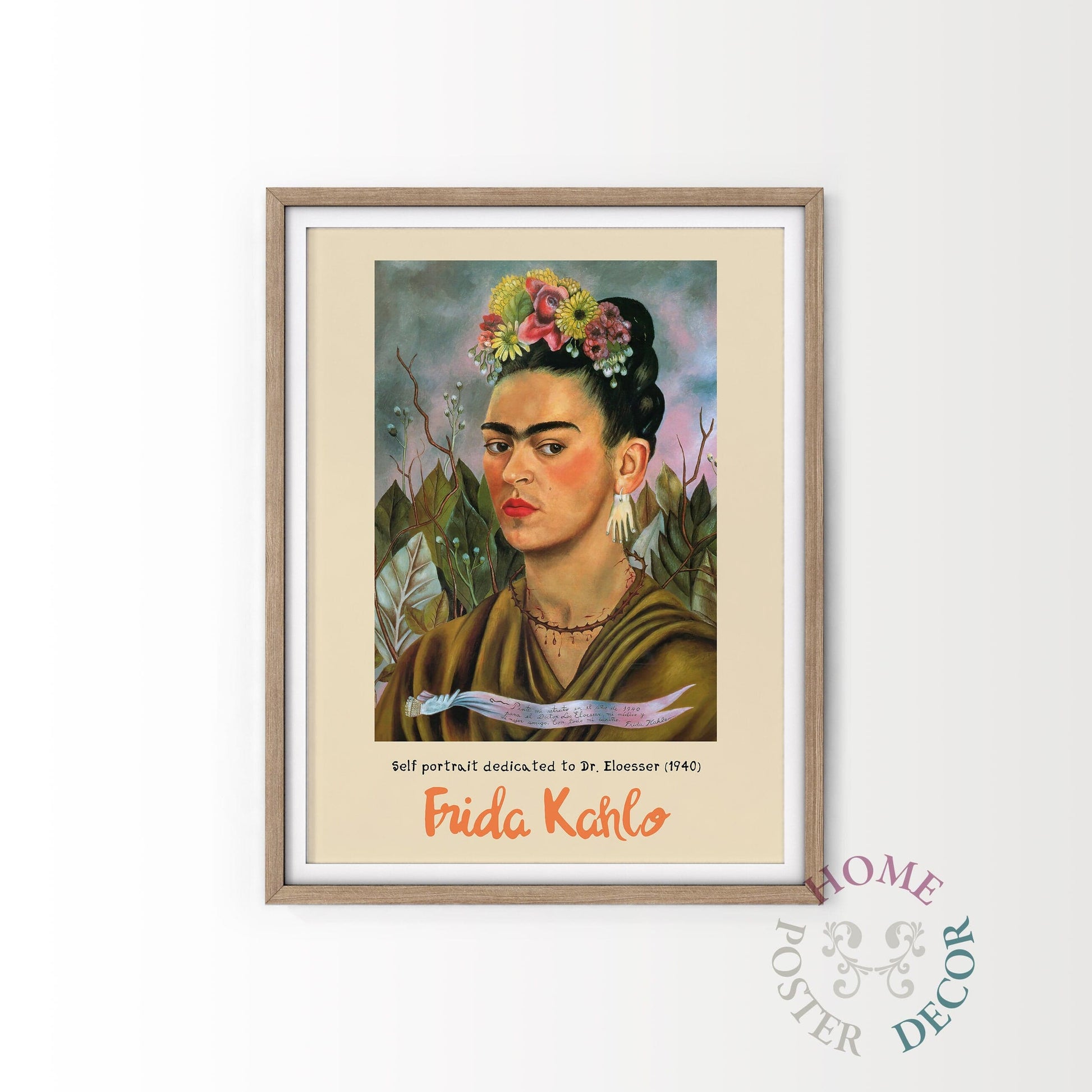 Frida Kahlo Poster, Self Portrait