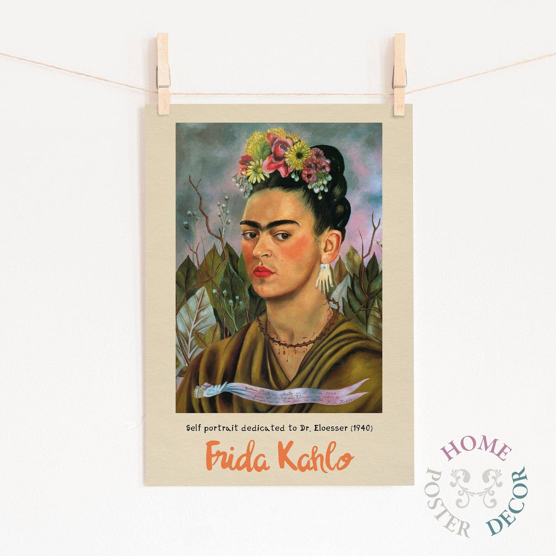 Frida Kahlo Poster, Self Portrait