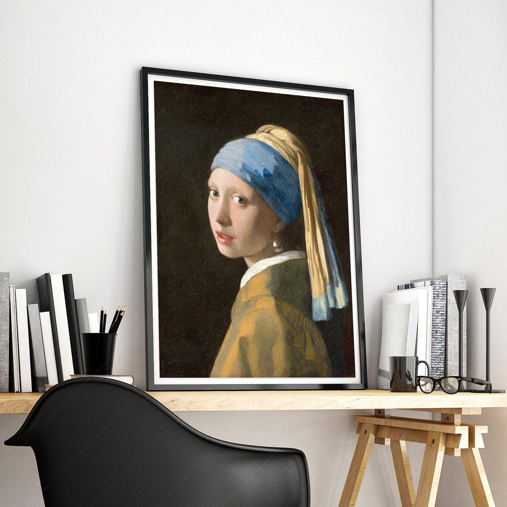 Girl With A Pearl Earring by Johannes Vermeer, Fine Art Print