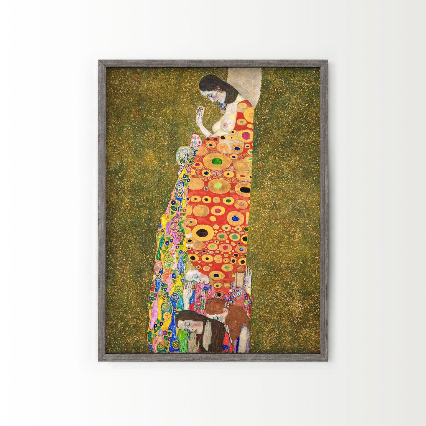 Gustav Klimt, Hope II Painting, Fine Art Print