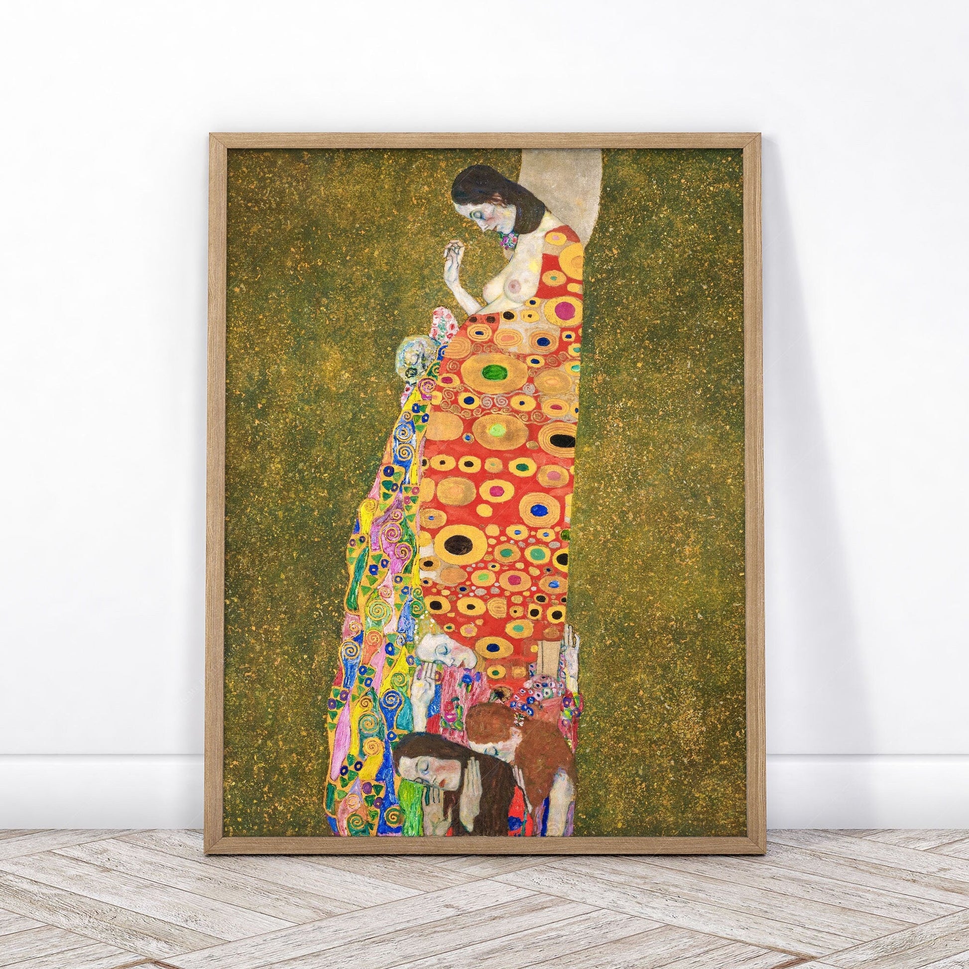 Gustav Klimt, Hope II Painting, Fine Art Print