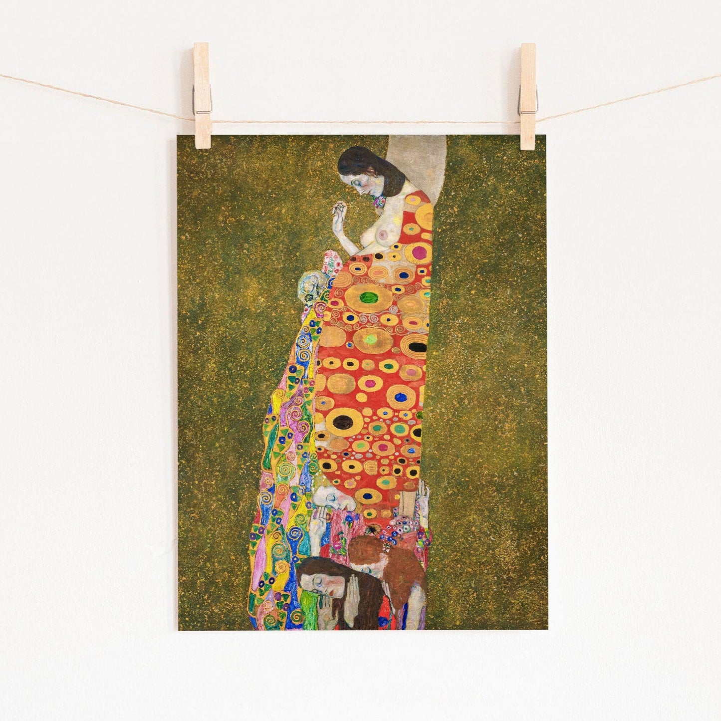 Gustav Klimt, Hope II Painting, Fine Art Print