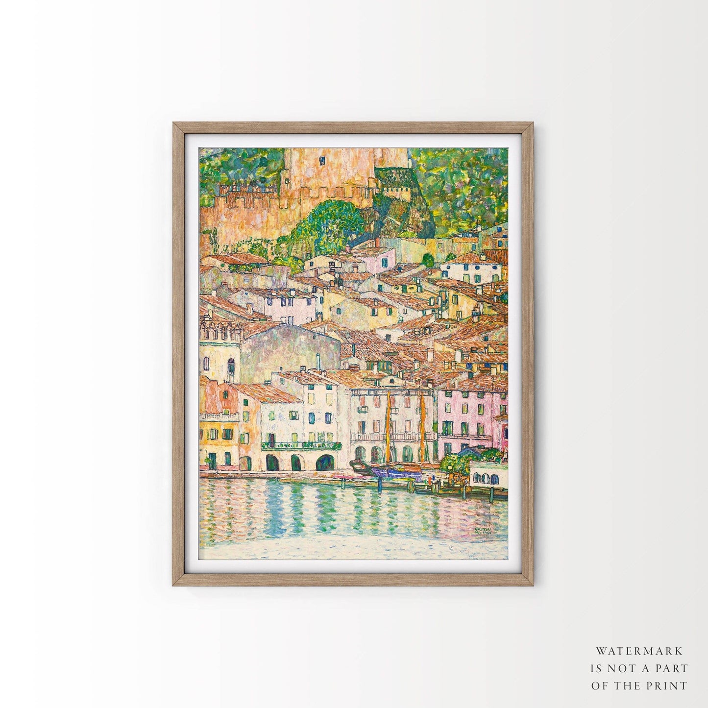 Gustav Klimt, Malcesine at Lake Garda Wall Art, Fine Art Print