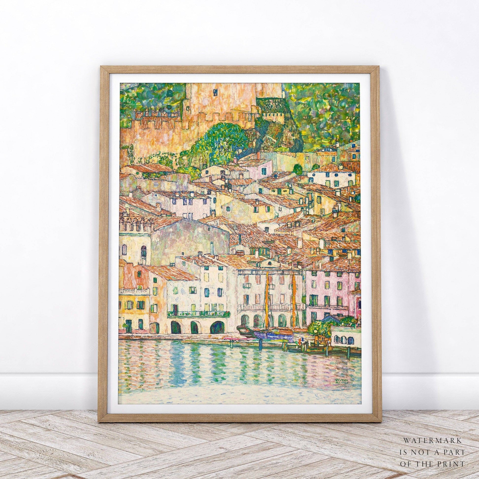 Gustav Klimt, Malcesine at Lake Garda Wall Art, Fine Art Print