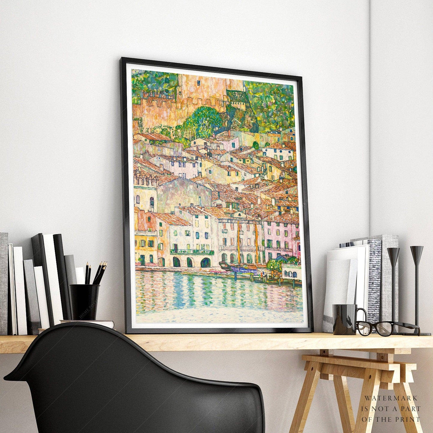 Gustav Klimt, Malcesine at Lake Garda Wall Art, Fine Art Print