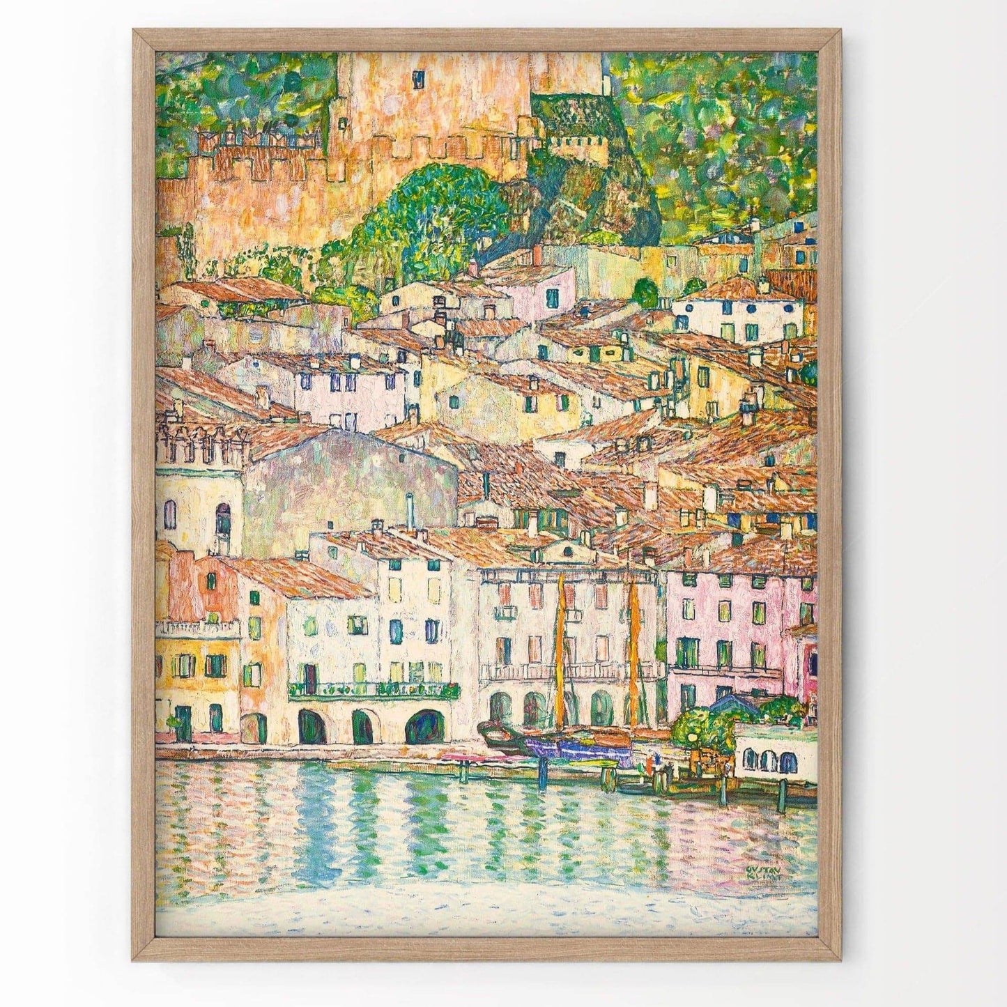 Gustav Klimt, Malcesine at Lake Garda Wall Art, Fine Art Print