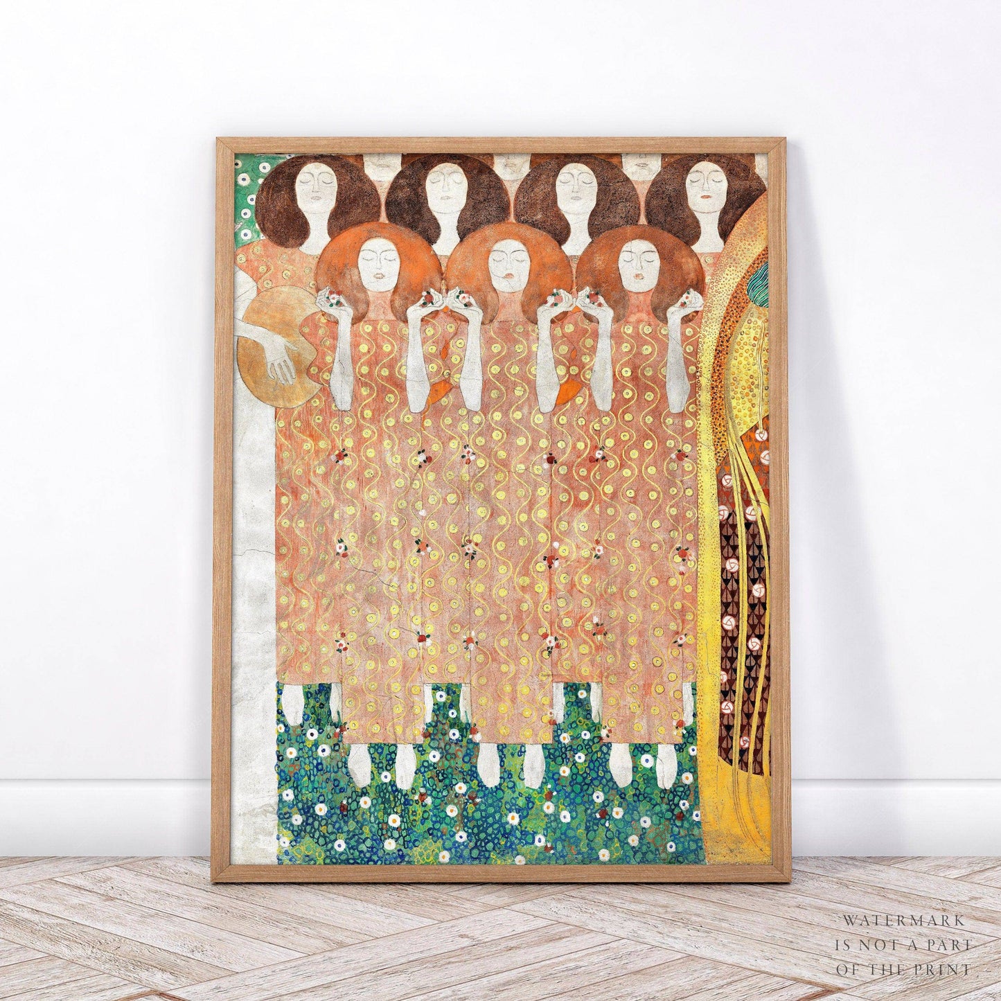 Gustav Klimt Print, Beethoven Frieze Poster, Fine Art Print