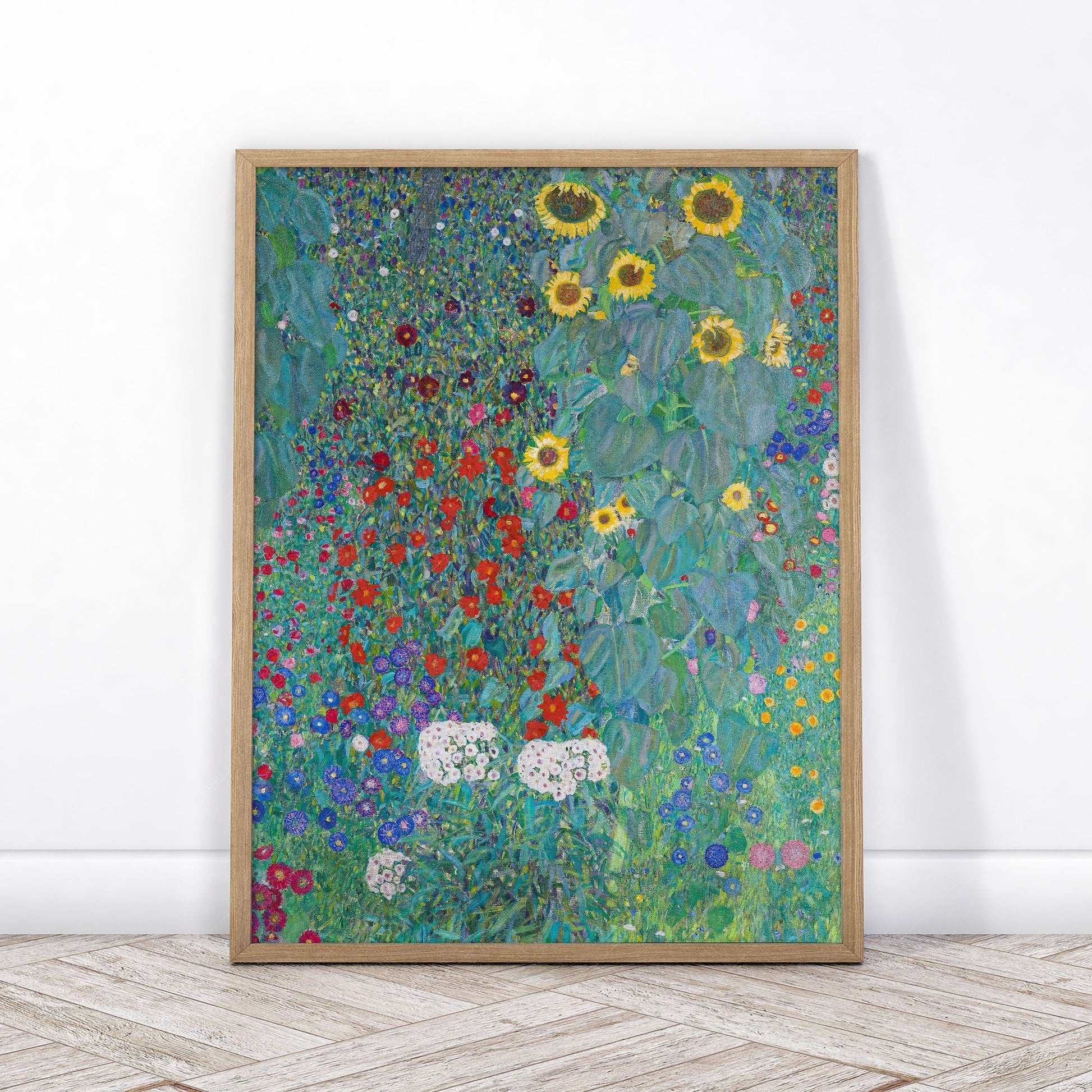 Gustav Klimt, Sunflower Painting, Fine Art Print