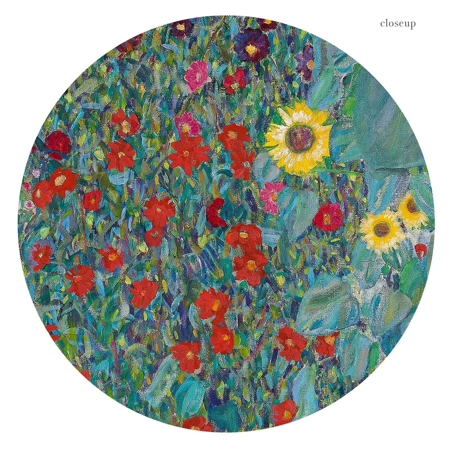 Gustav Klimt, Sunflower Painting, Fine Art Print