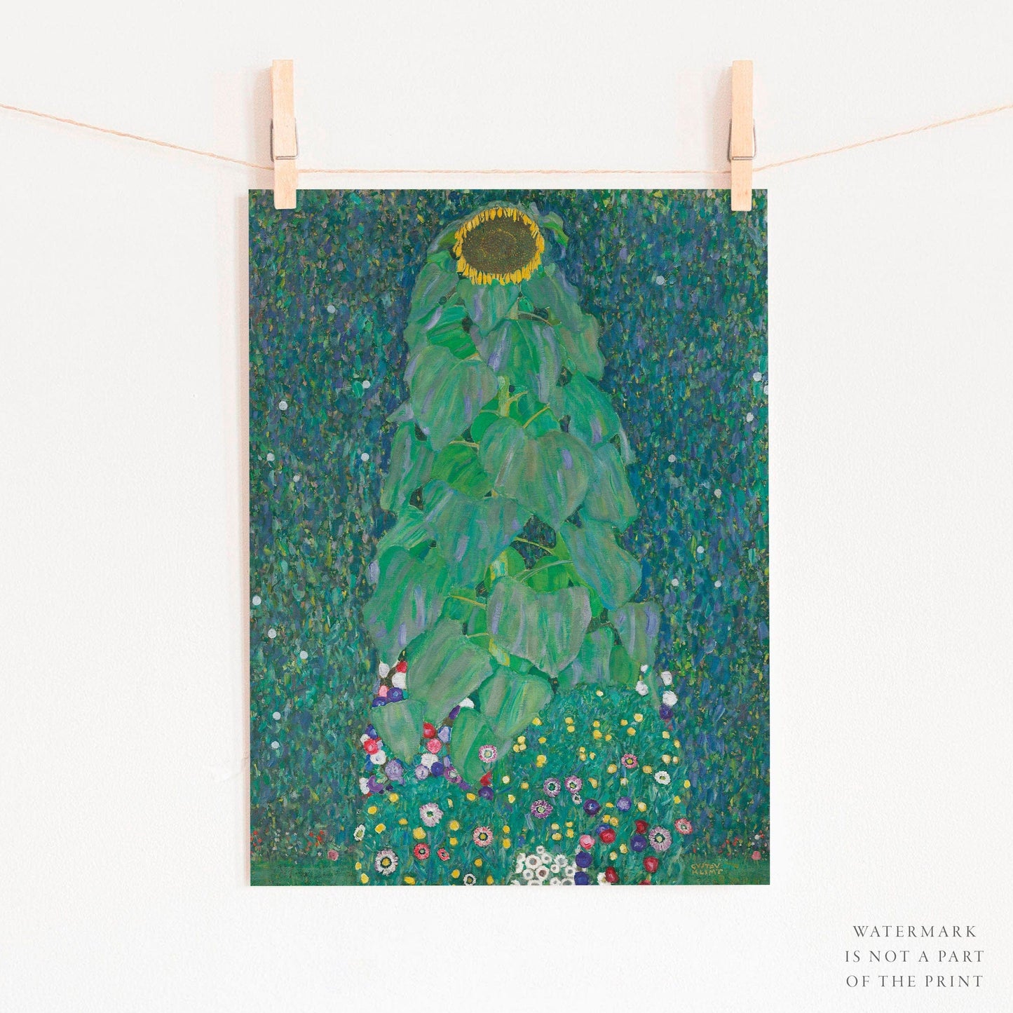 Gustav Klimt, Sunflower Print, Fine Art Print