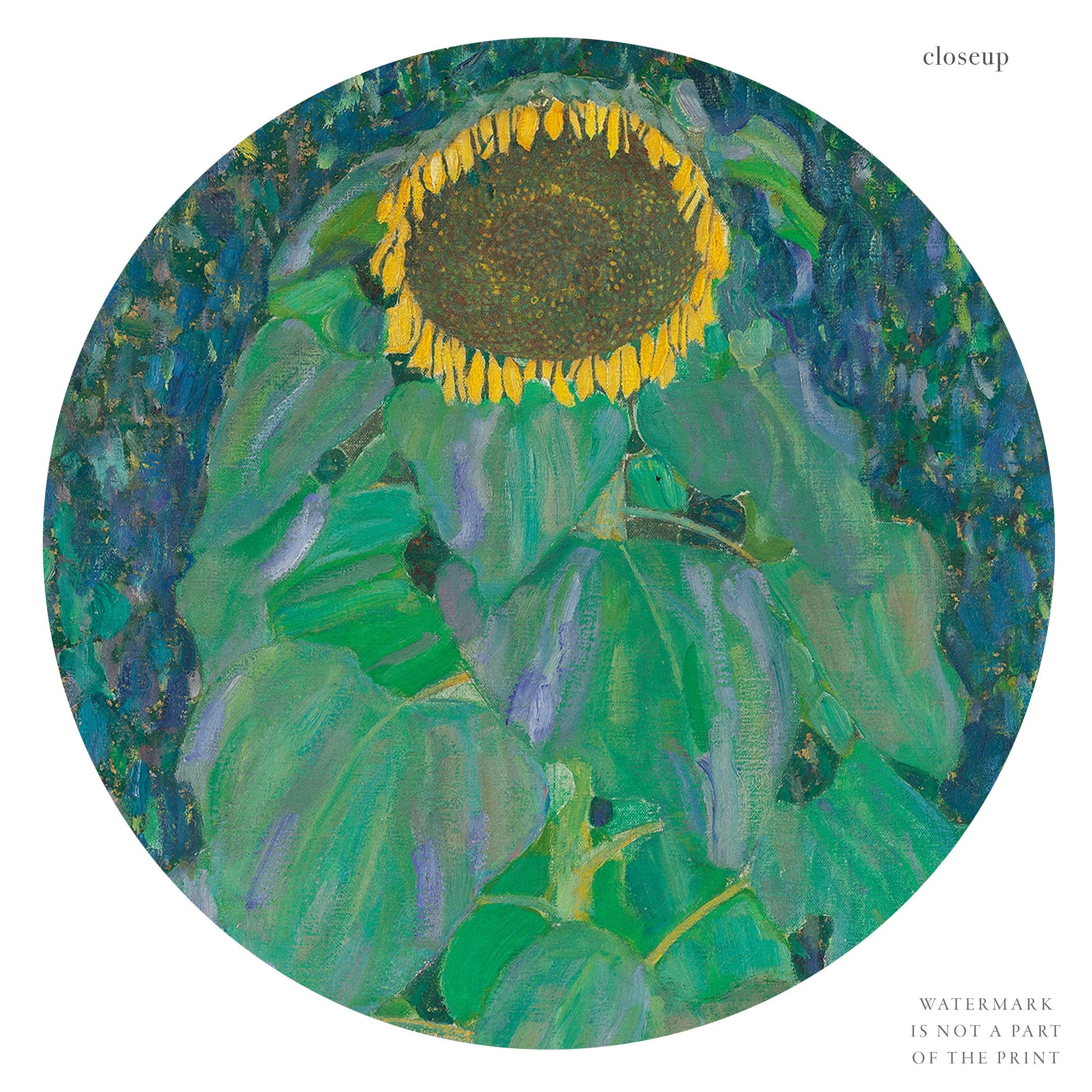 Gustav Klimt, Sunflower Print, Fine Art Print