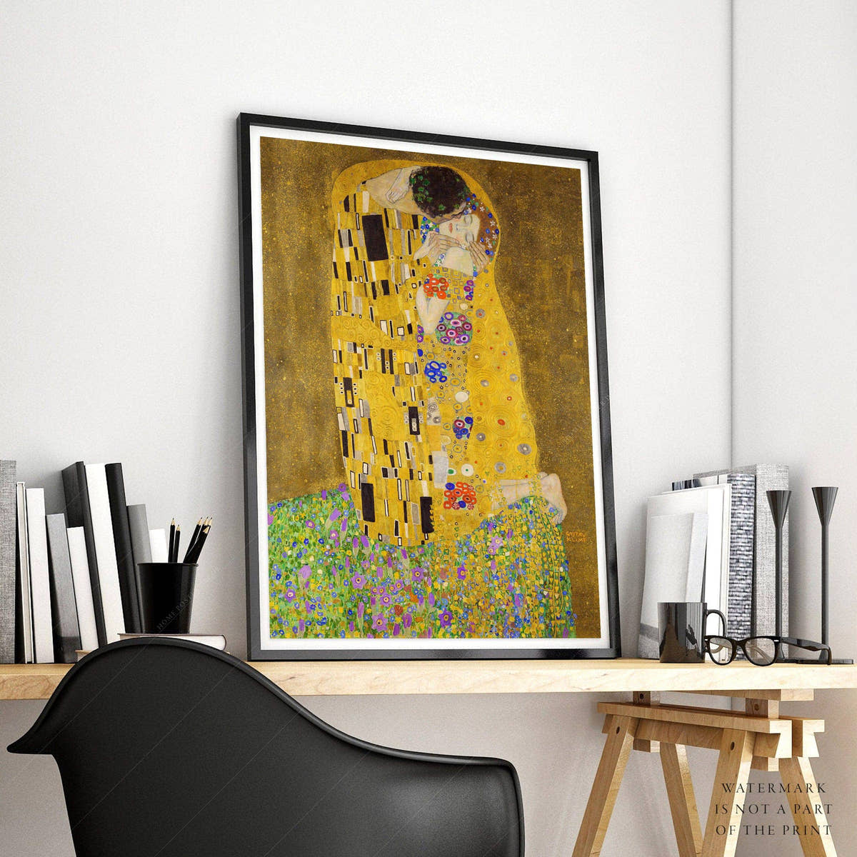 Gustav Klimt, The Kiss, Fine Art Print