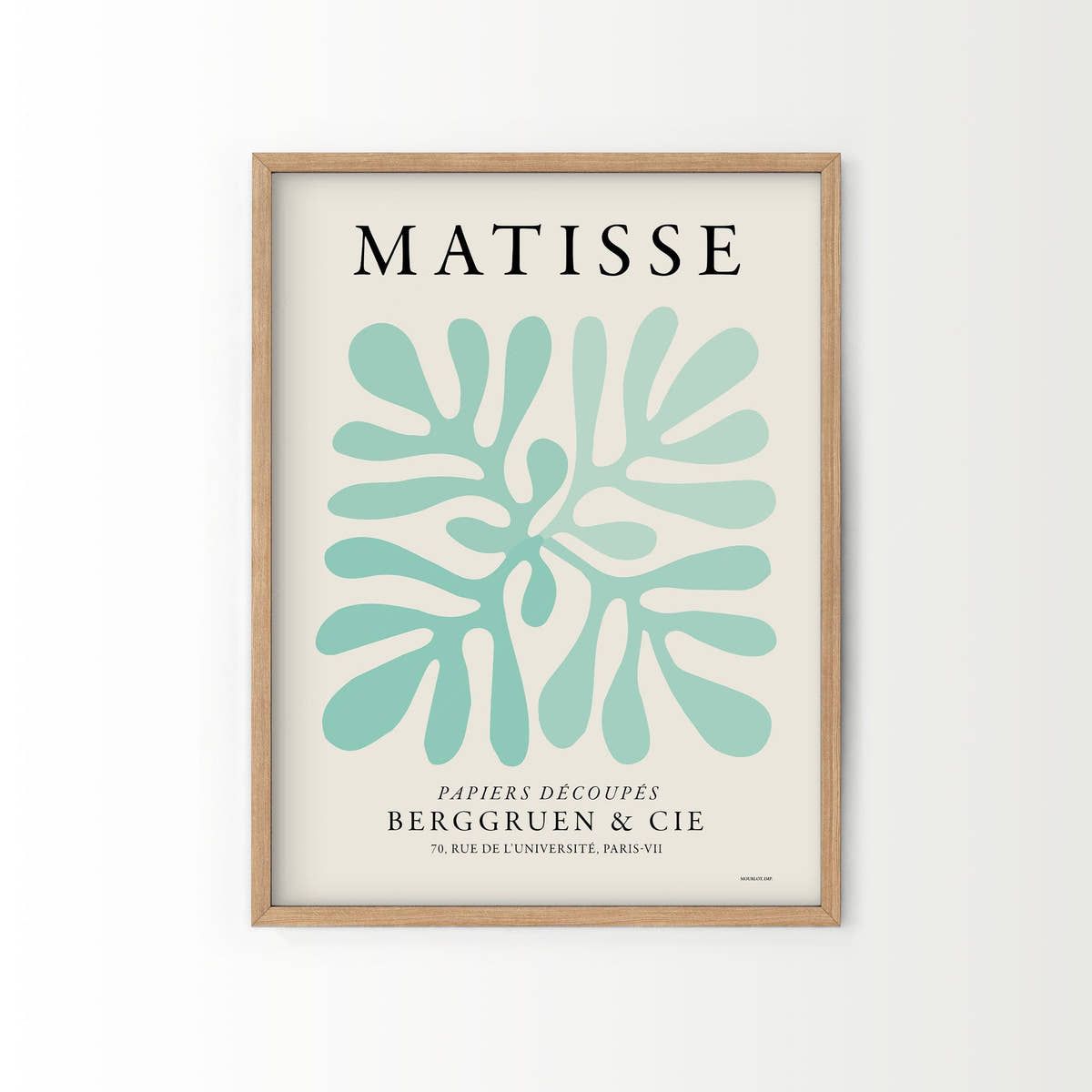 Henri Matisse, 2 Pieces Wall Art, Turquoise Color